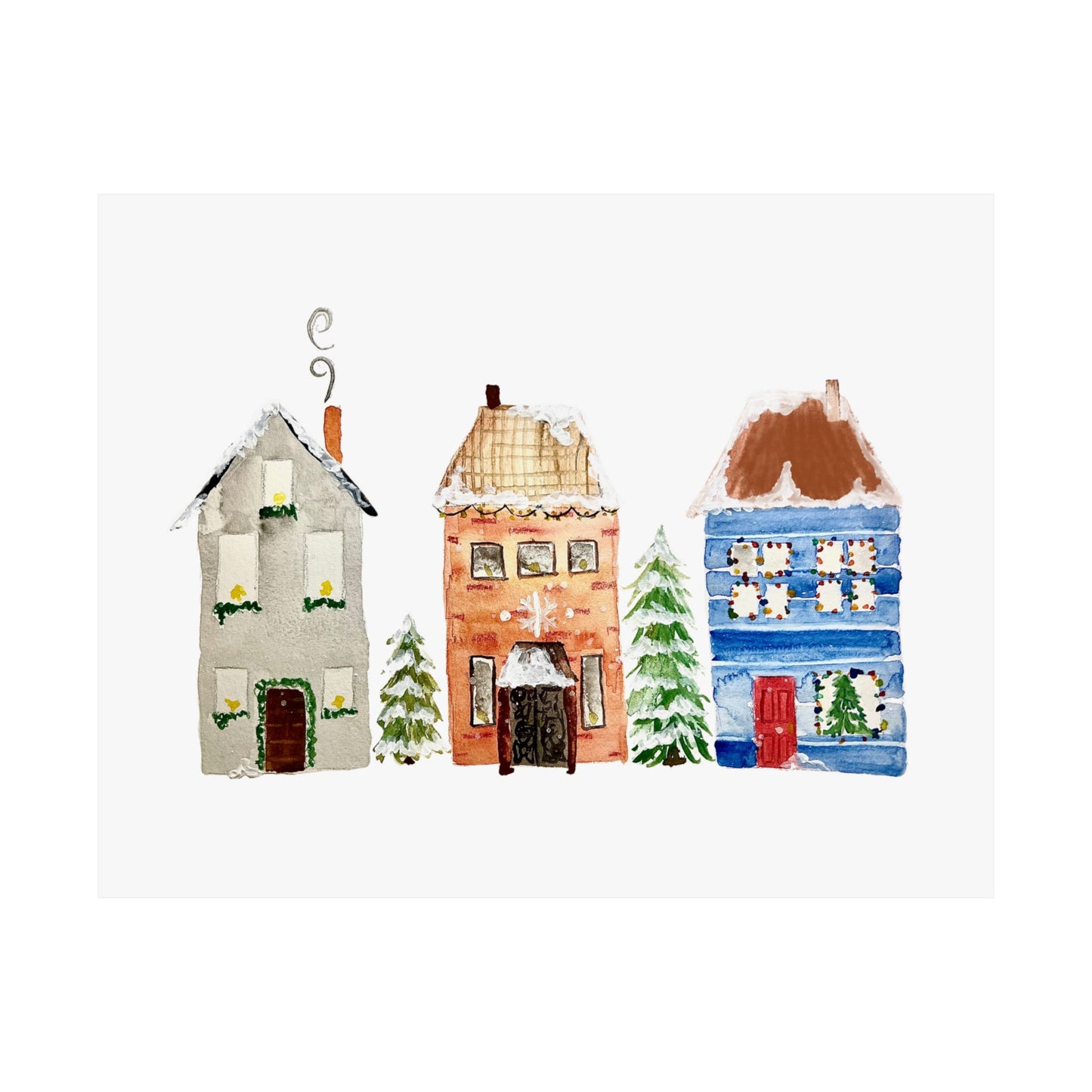 Christmas House Print