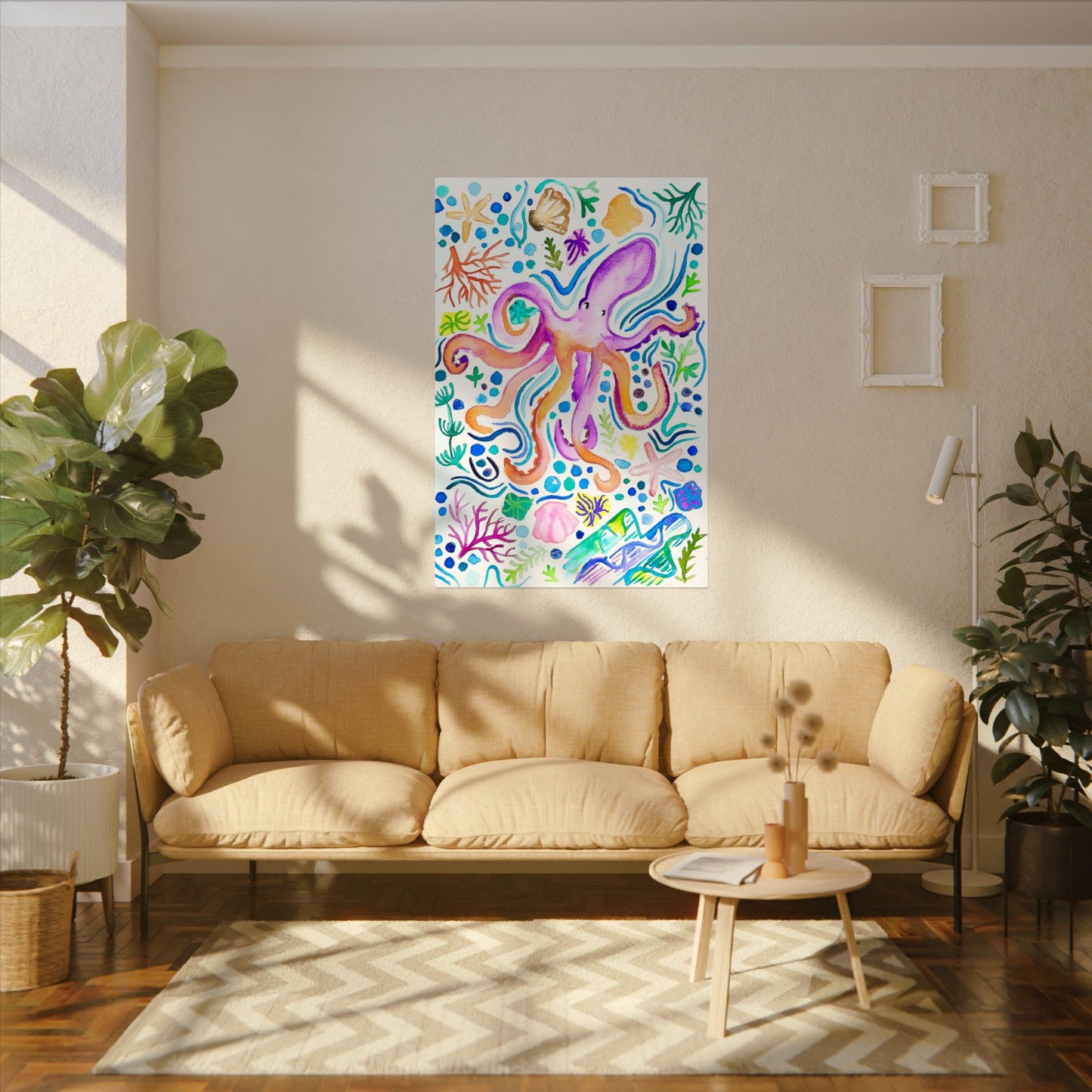 Ocean Watercolor Print Matte