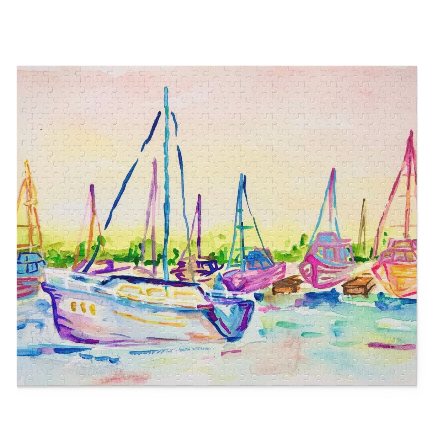 “Sailing By” Puzzle (120, 252, 500-Piece)