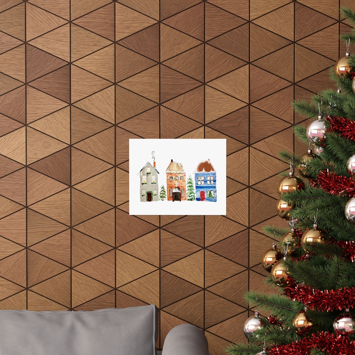Christmas House Print