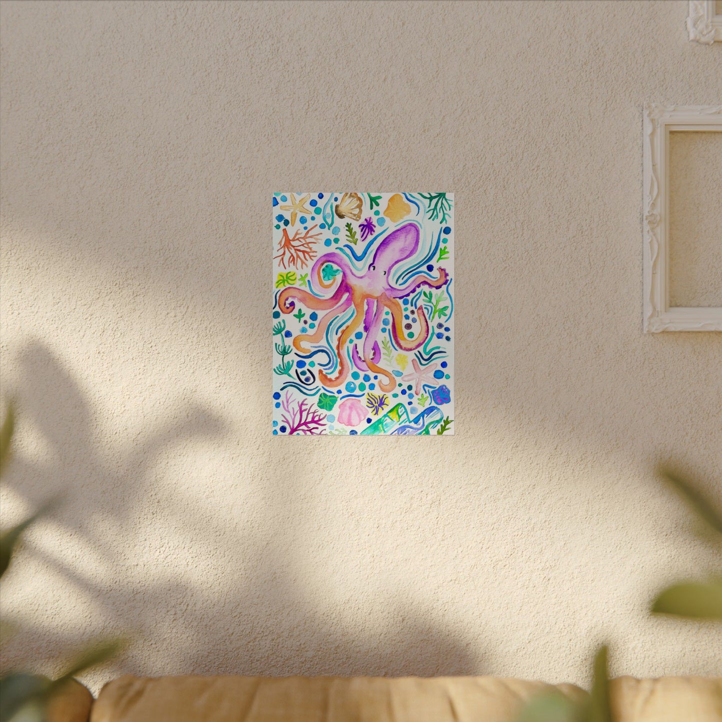 Ocean Watercolor Print Matte