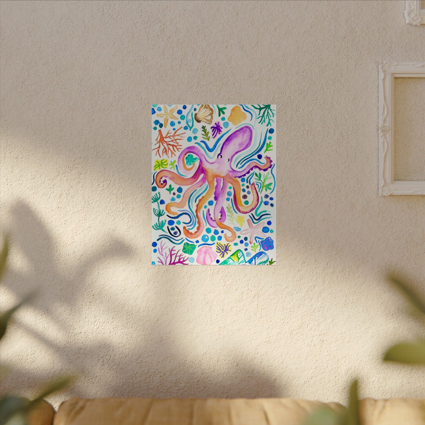 Ocean Watercolor Print Matte