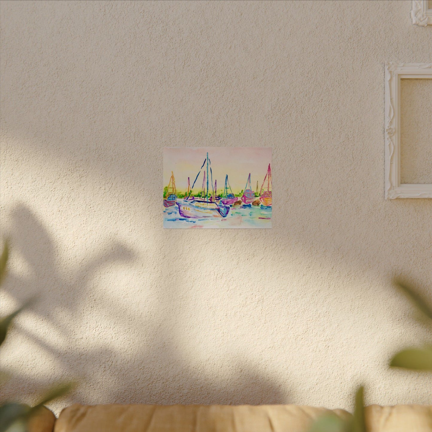 Copy of Watercolor Poster Key West Marina Print