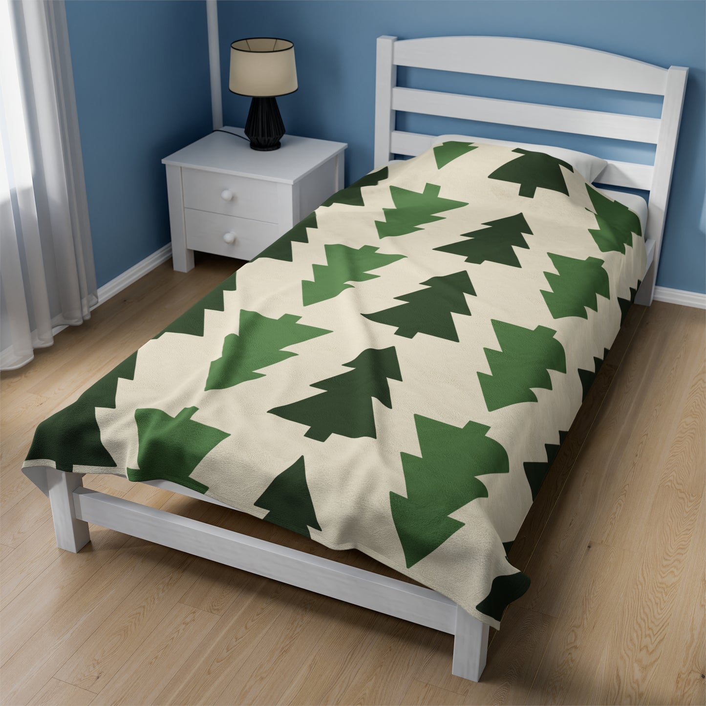 Forest Trees Velveteen Blanket