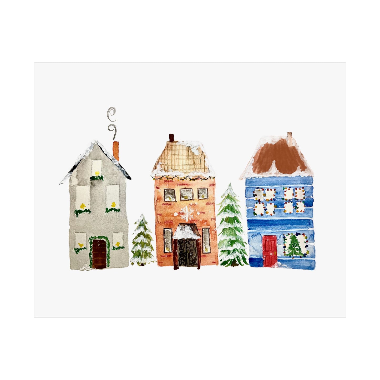 Christmas House Print