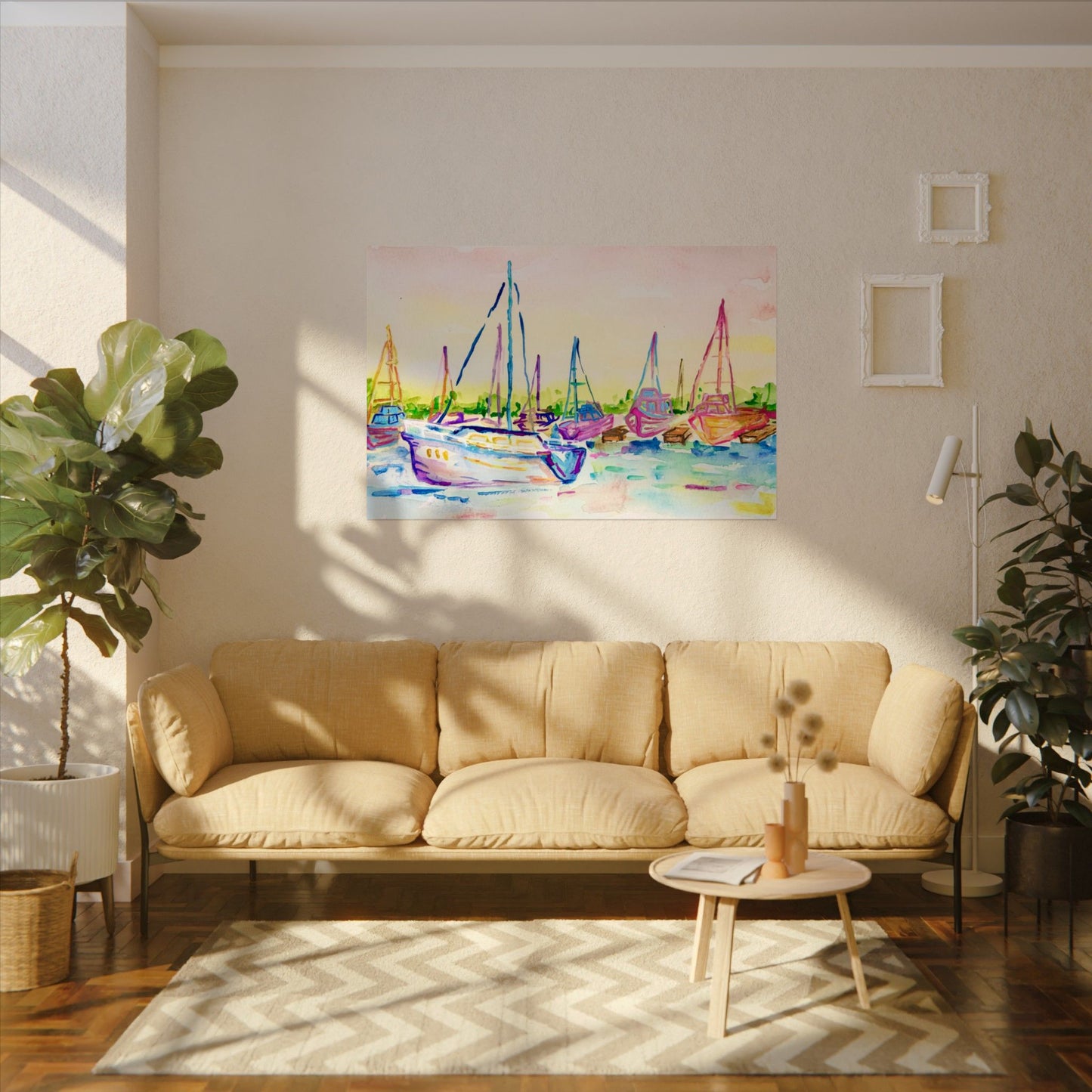 Copy of Watercolor Poster Key West Marina Print