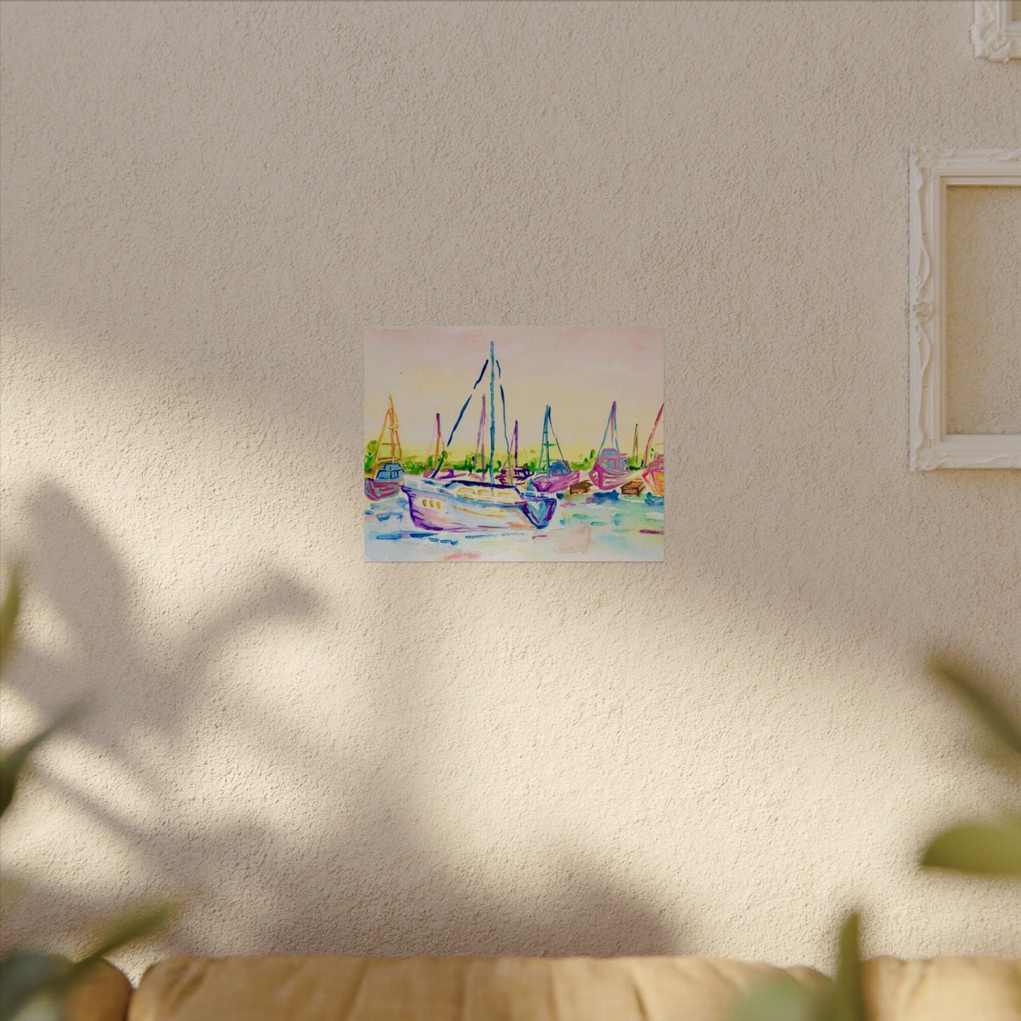 Copy of Watercolor Poster Key West Marina Print
