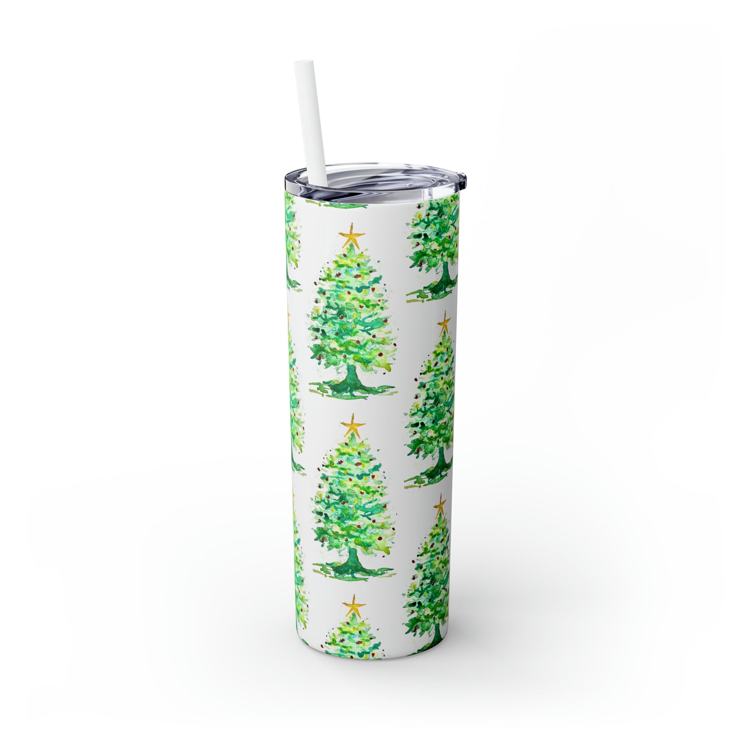 Oh Christmas Tree Tumbler with Straw, 20oz