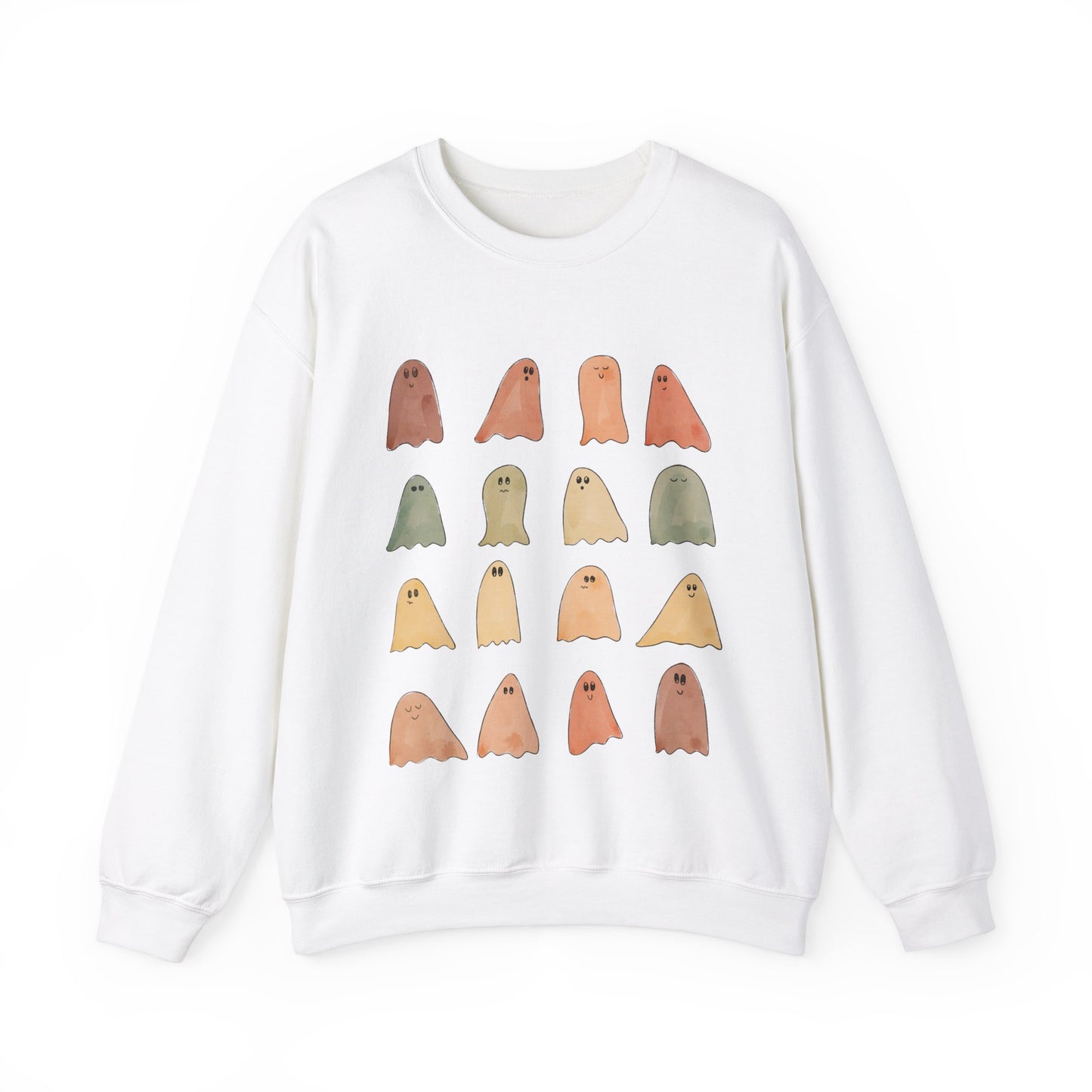 Fall Colors Painted Ghost Crewneck