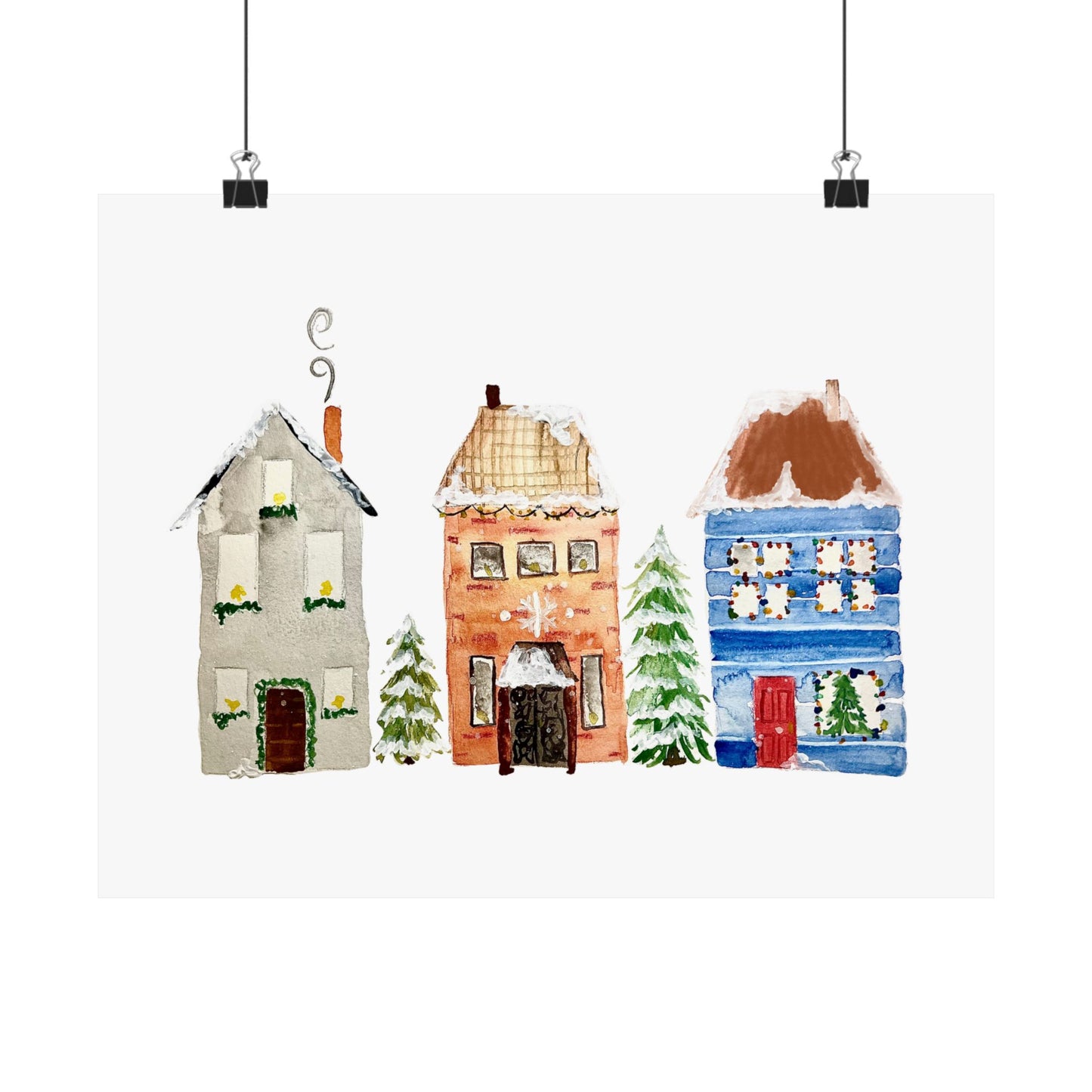 Christmas House Print