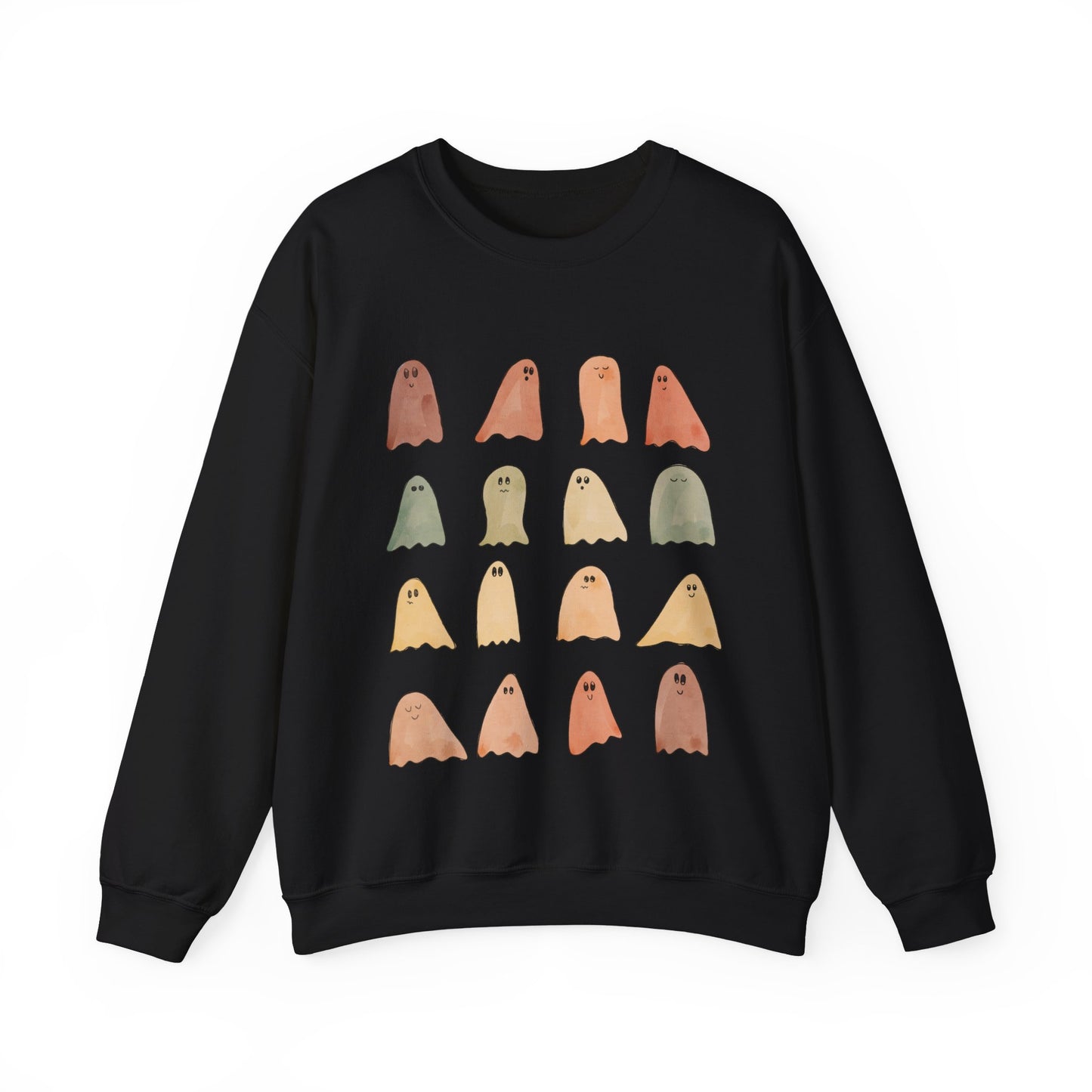 Fall Colors Painted Ghost Crewneck