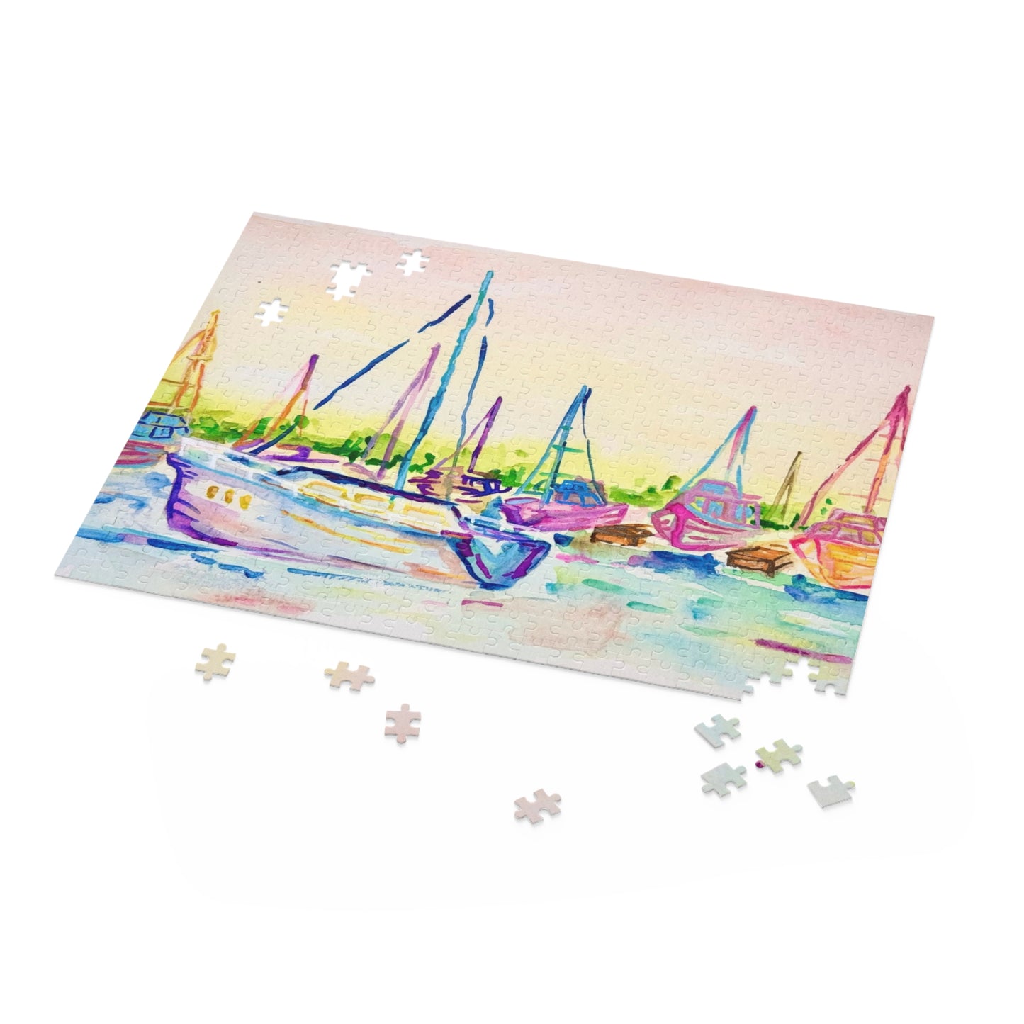 “Sailing By” Puzzle (120, 252, 500-Piece)