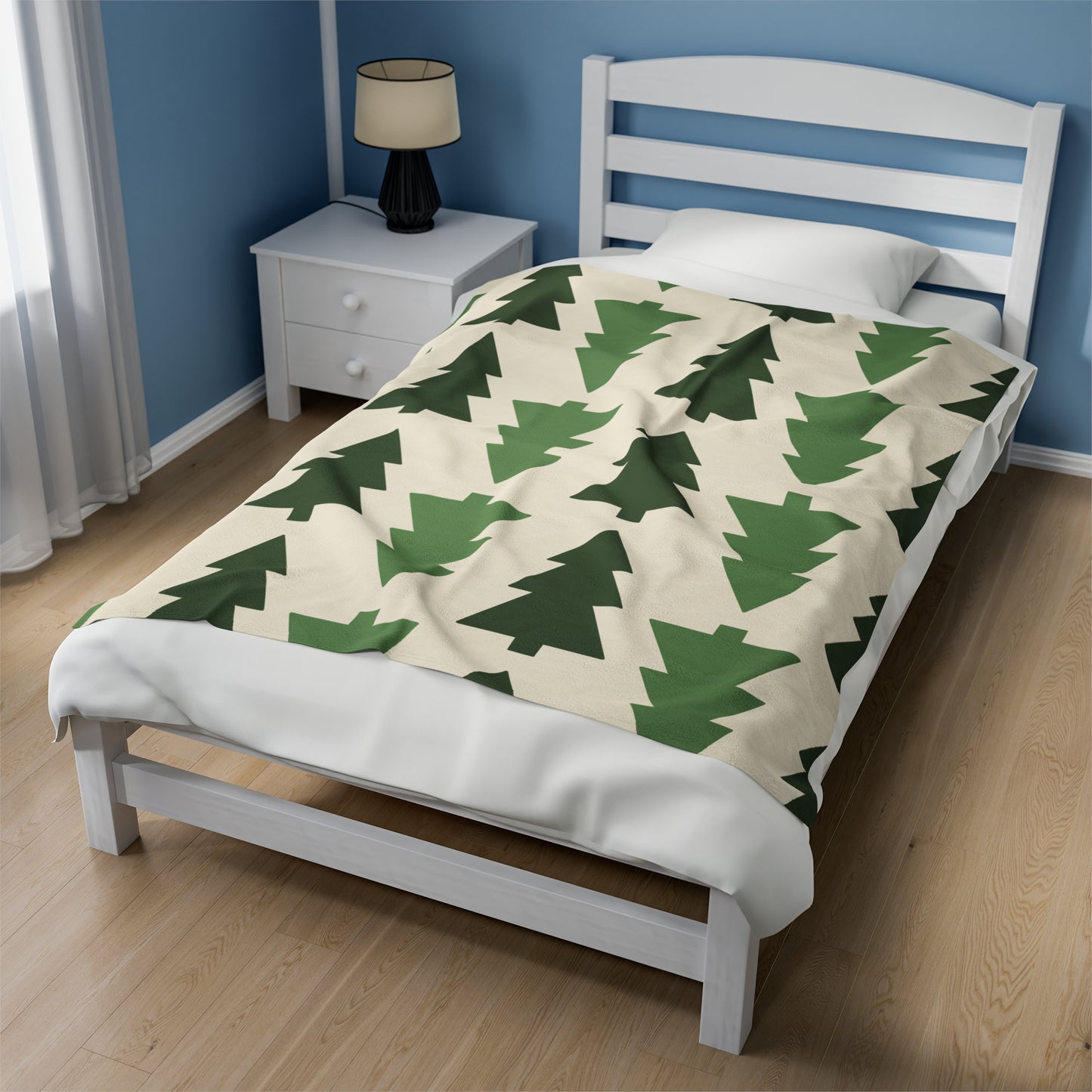 Forest Trees Velveteen Blanket