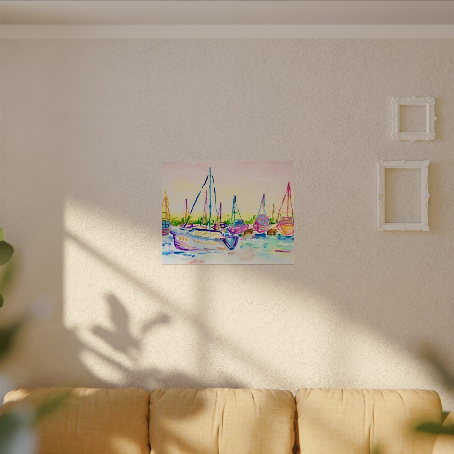 Copy of Watercolor Poster Key West Marina Print