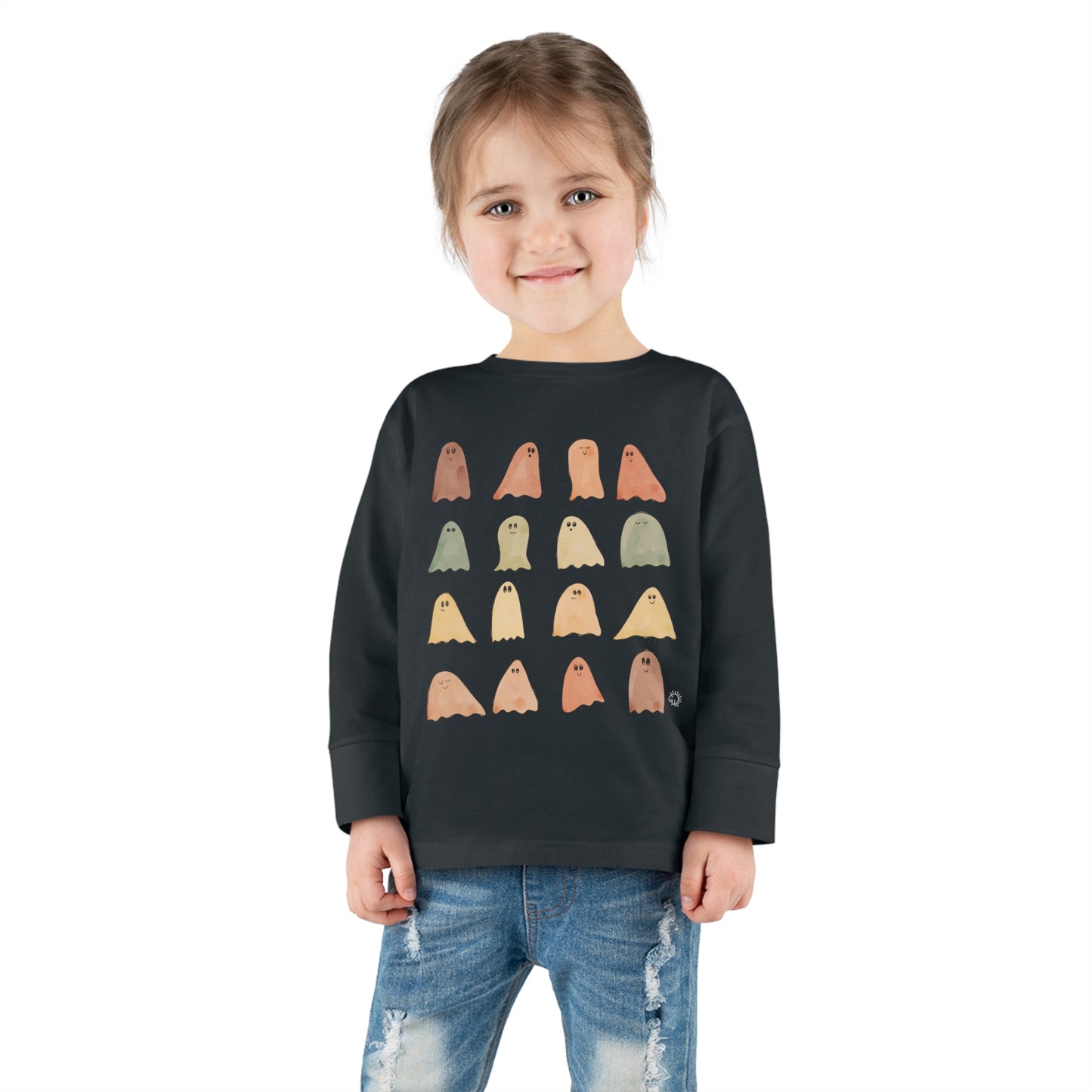 Fall color Ghosts Toddler Long Sleeve