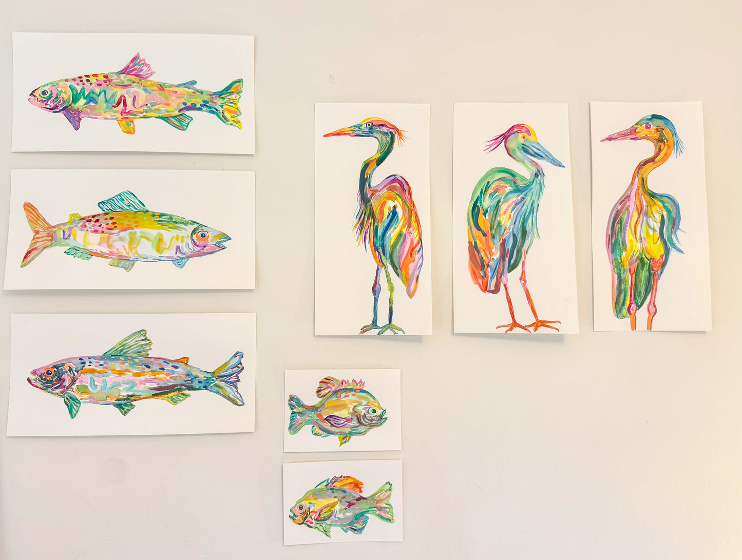 Original Painting- Pink Fin Trout