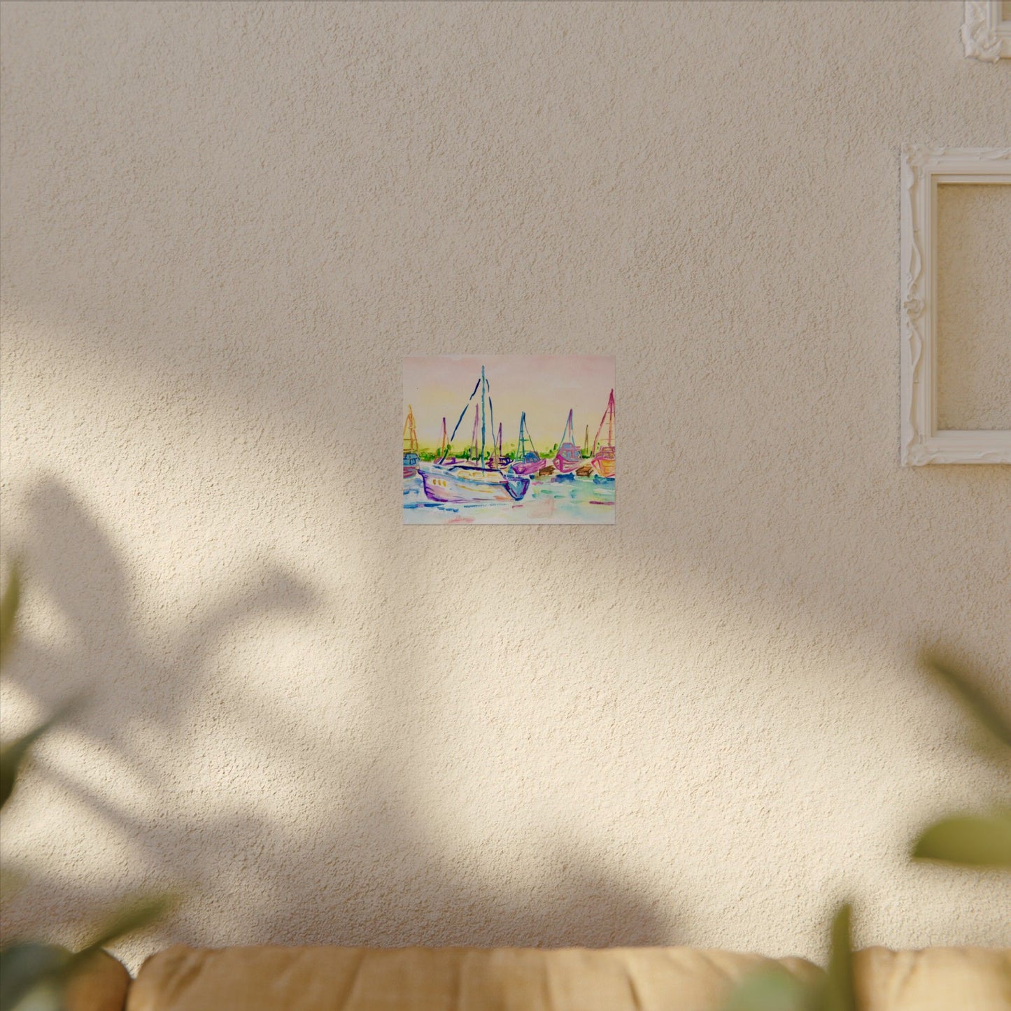 Copy of Watercolor Poster Key West Marina Print