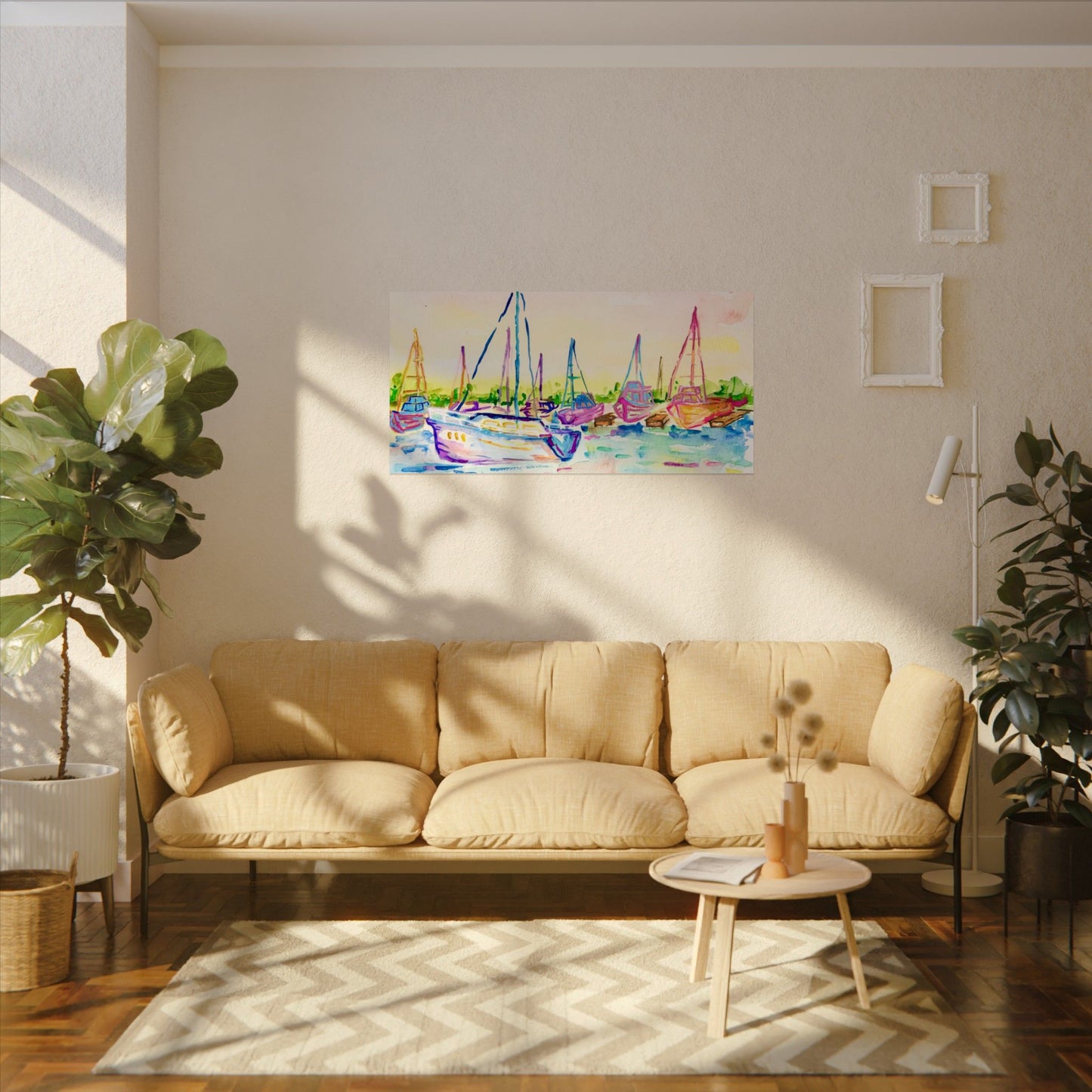 Copy of Watercolor Poster Key West Marina Print