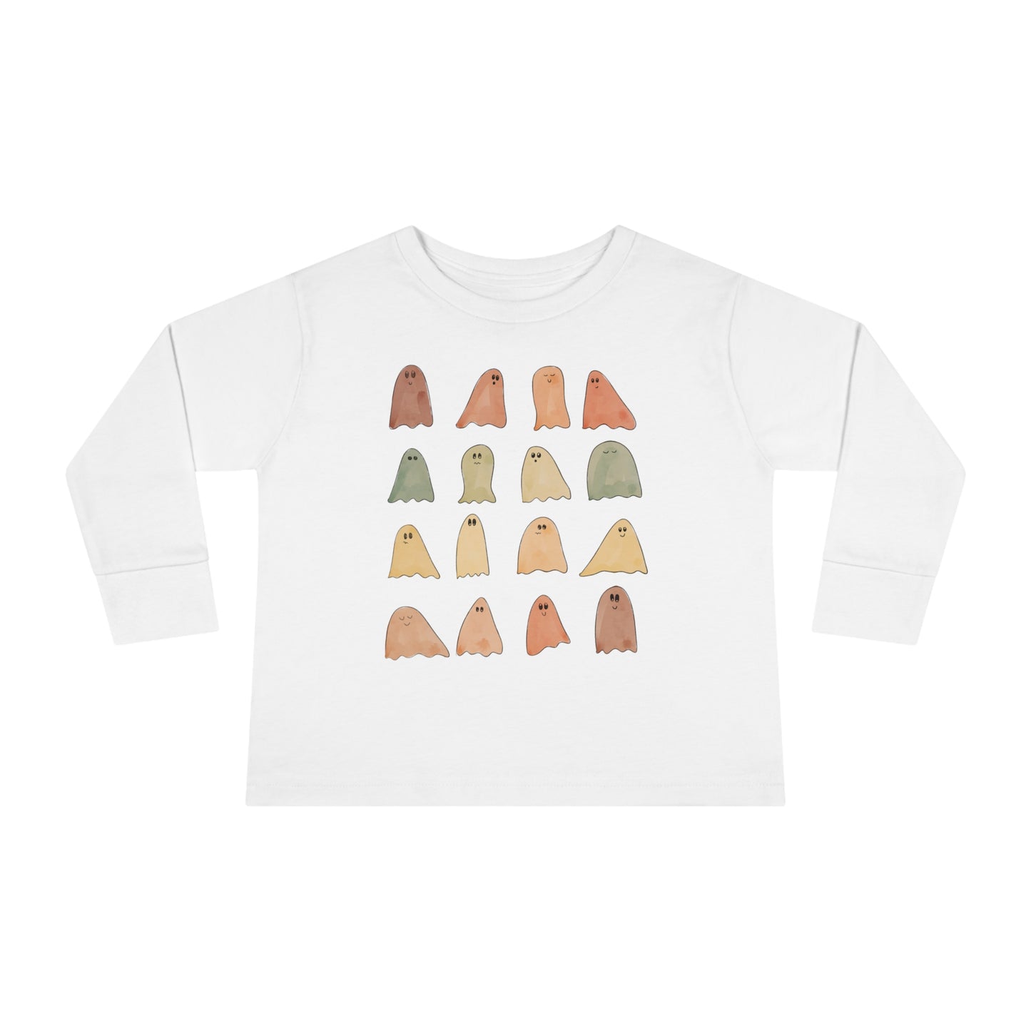 Fall color Ghosts Toddler Long Sleeve