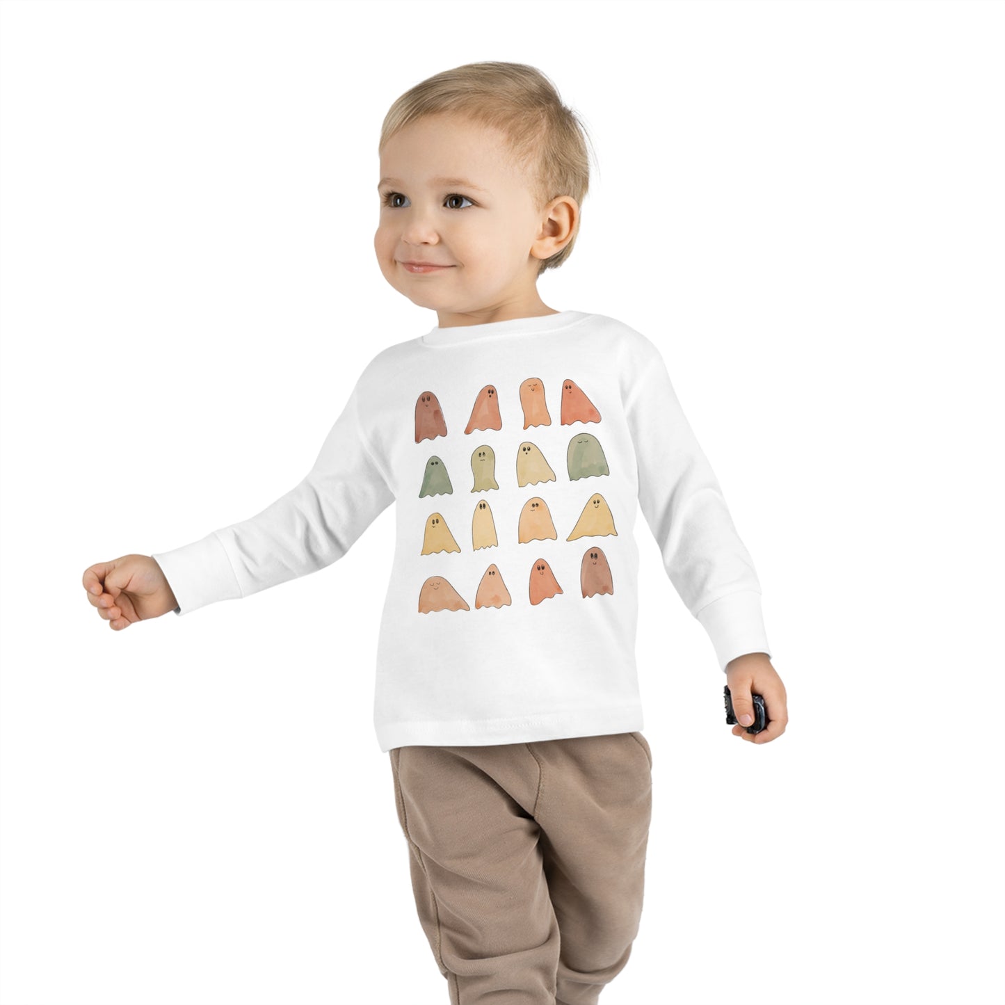 Fall color Ghosts Toddler Long Sleeve