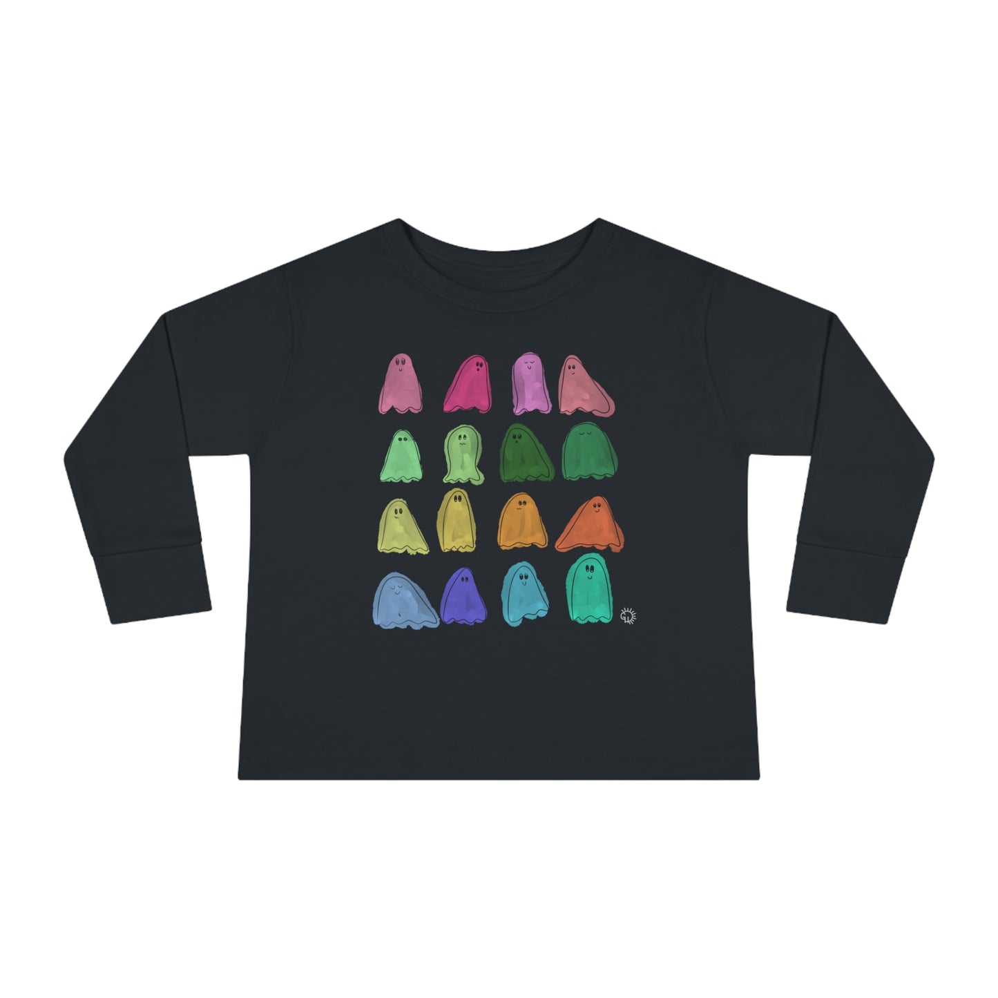 Colorful Ghosts Toddler Long Sleeve