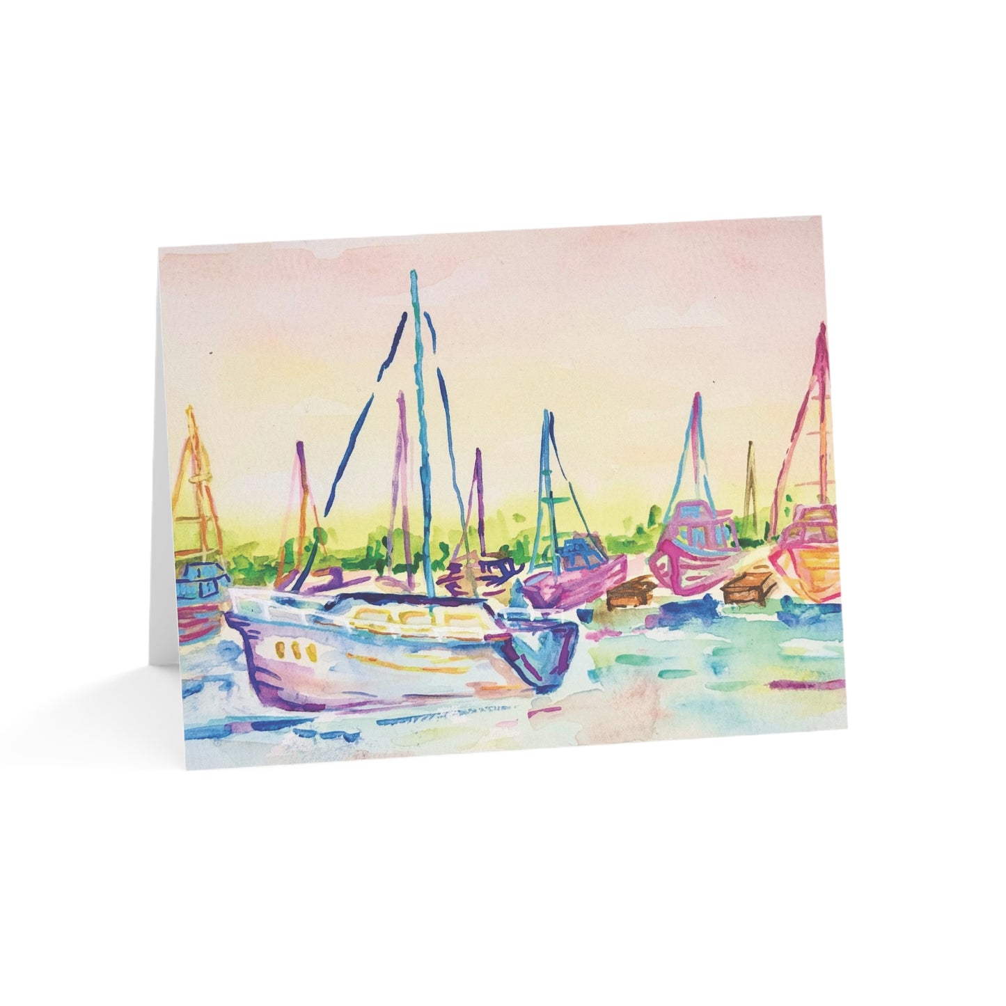 “Sailing By” Greeting Cards