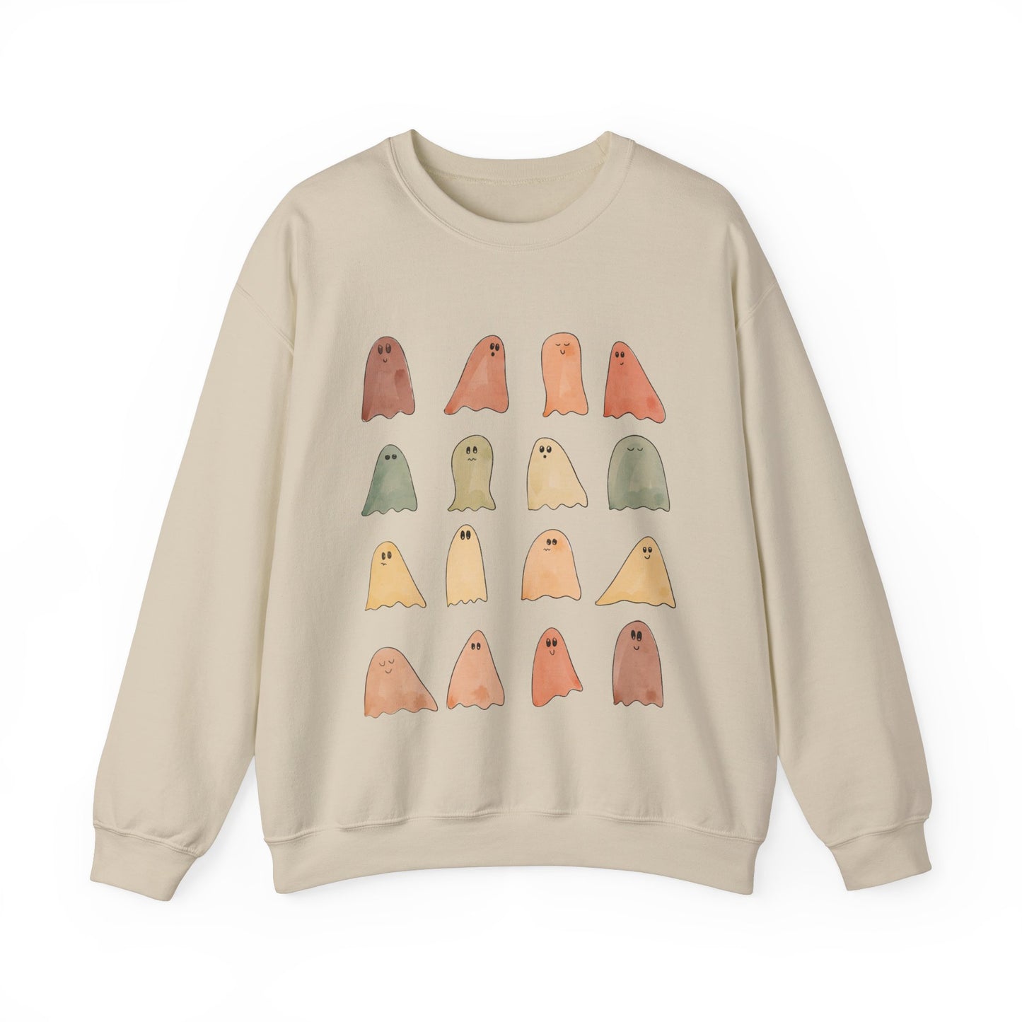 Fall Colors Painted Ghost Crewneck