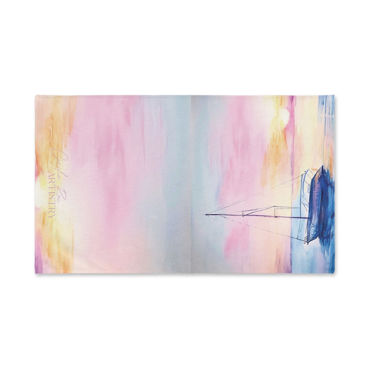 “Her Calm Waters” Hand Towel