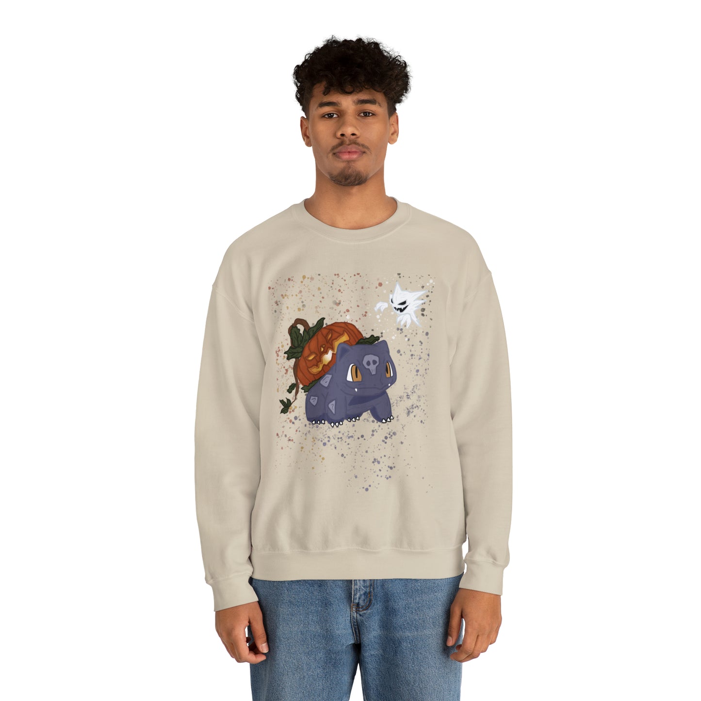SPookémon Plantasaur Crewneck