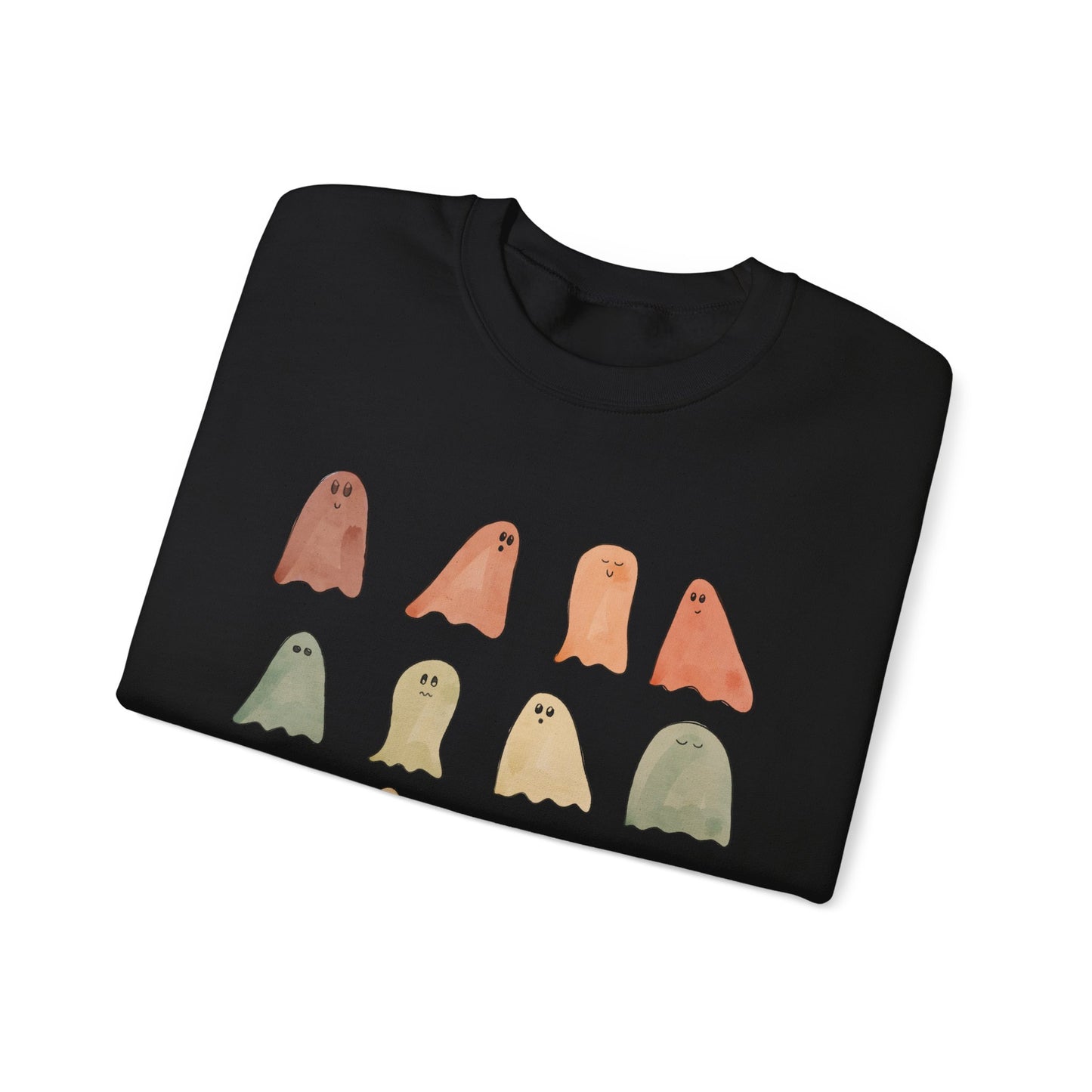 Fall Colors Painted Ghost Crewneck
