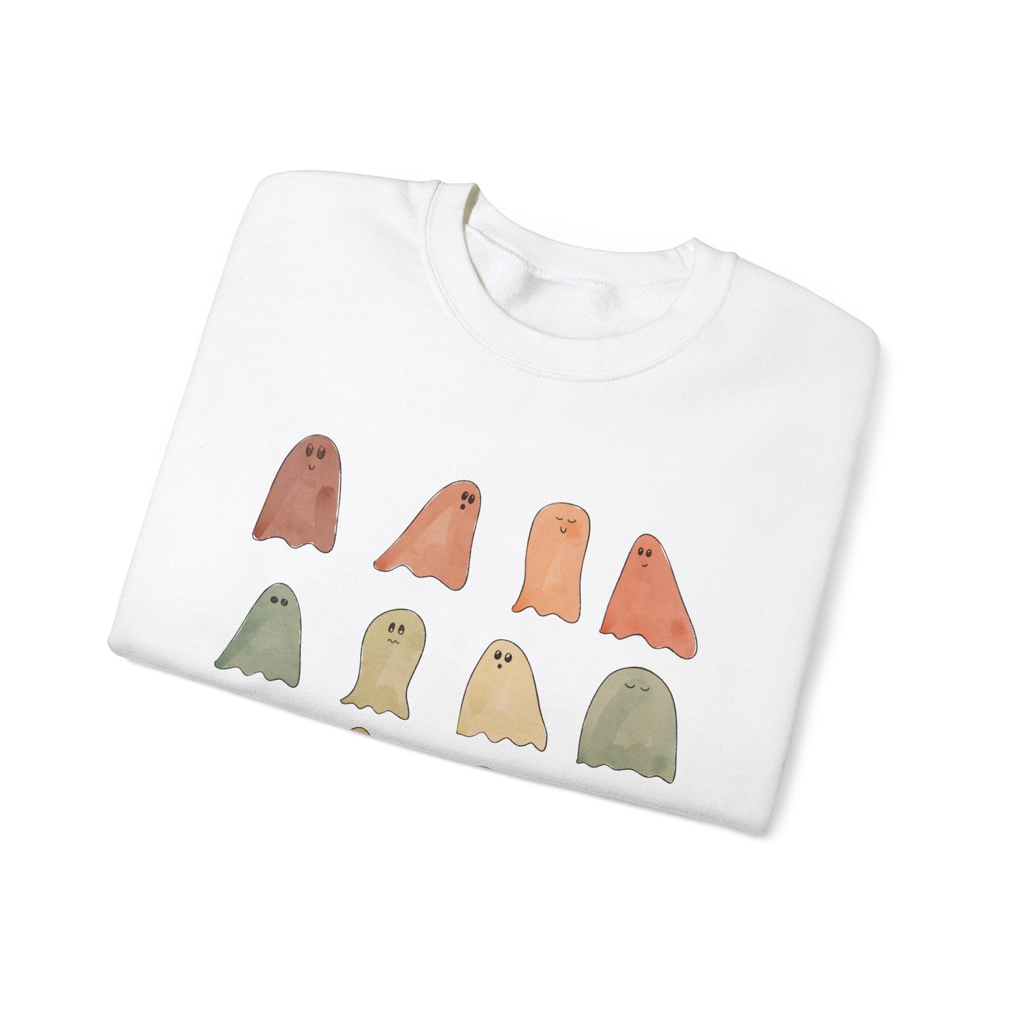 Fall Colors Painted Ghost Crewneck