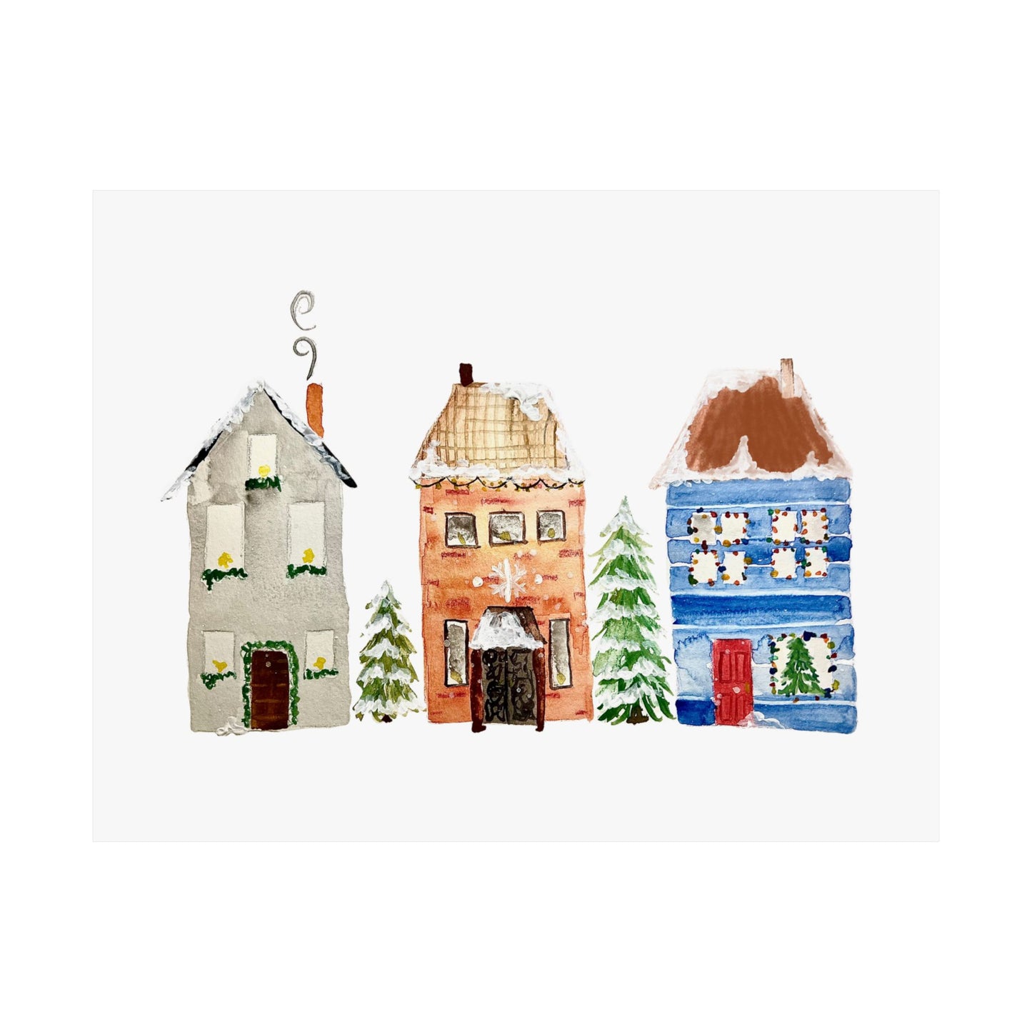 Christmas House Print