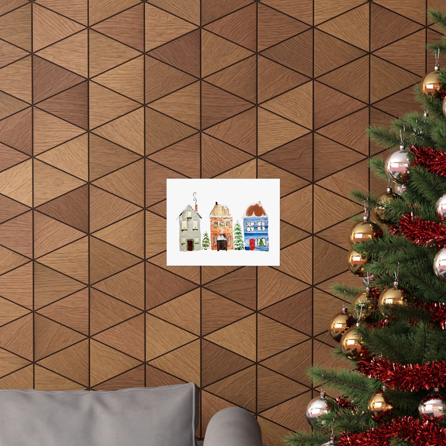 Christmas House Print
