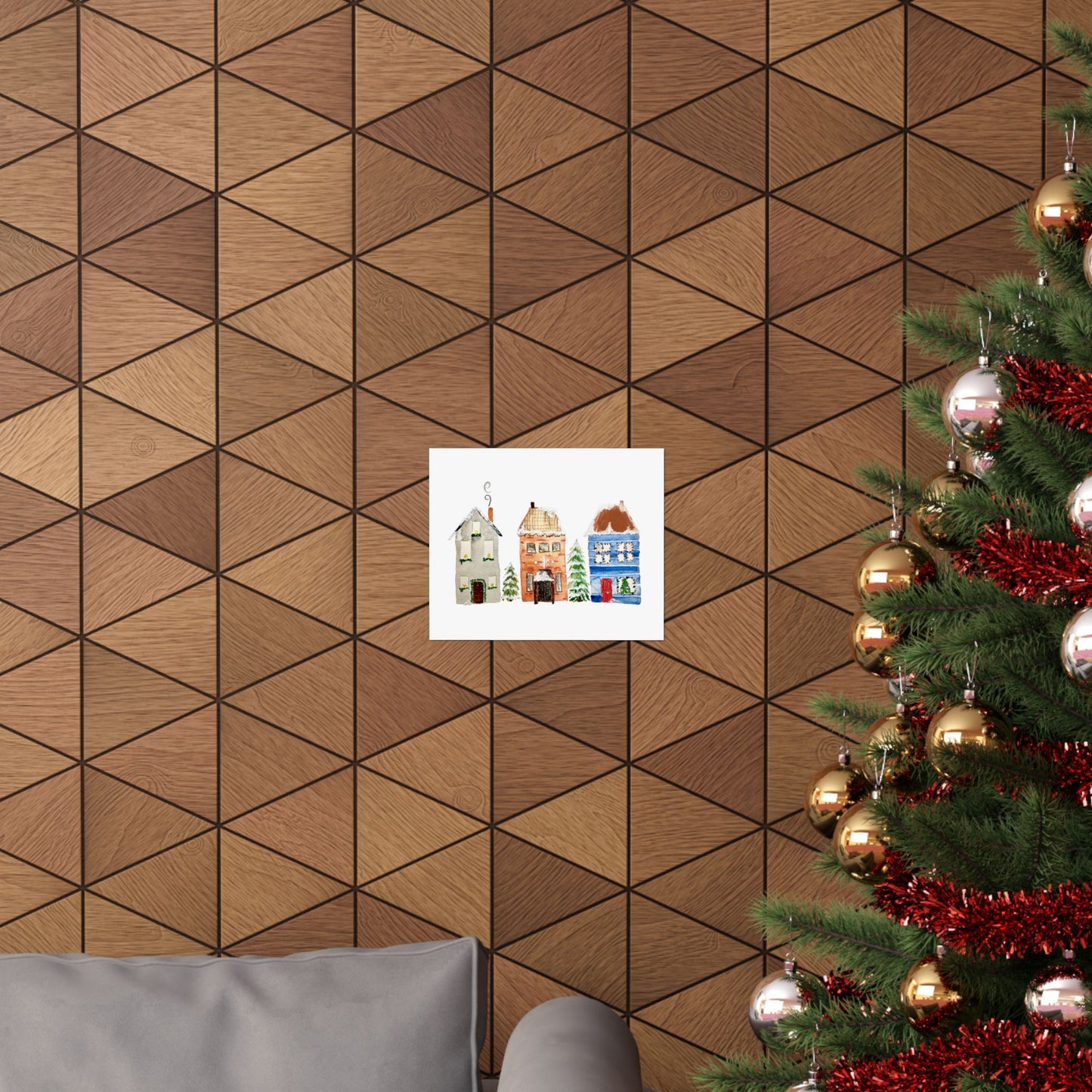 Christmas House Print