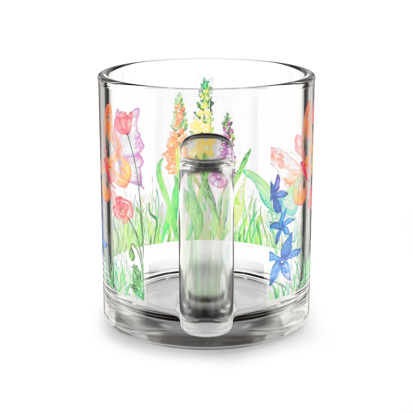 “Butterfly Kisses” Glass Mug