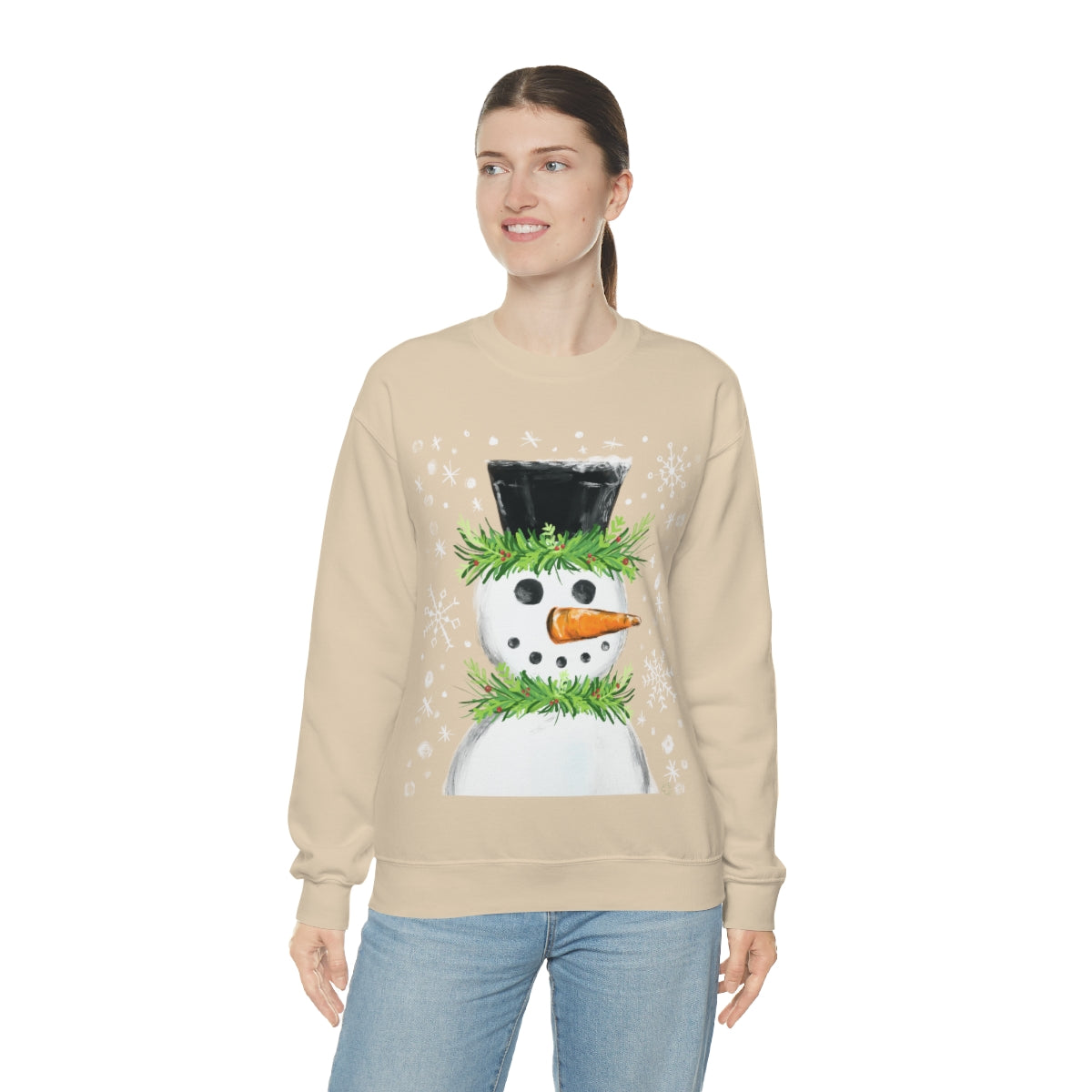 Festive snowman crewneck