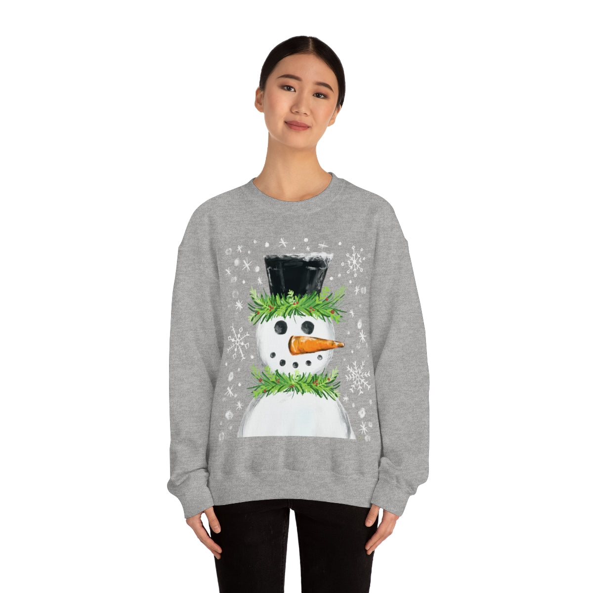 Festive snowman crewneck