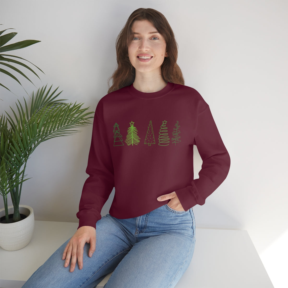Festive Trees Crewneck