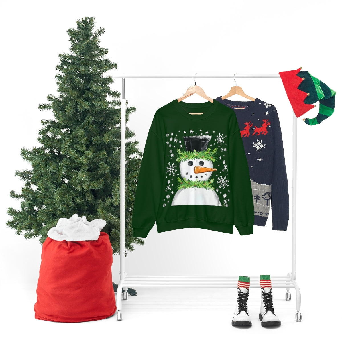 Festive snowman crewneck