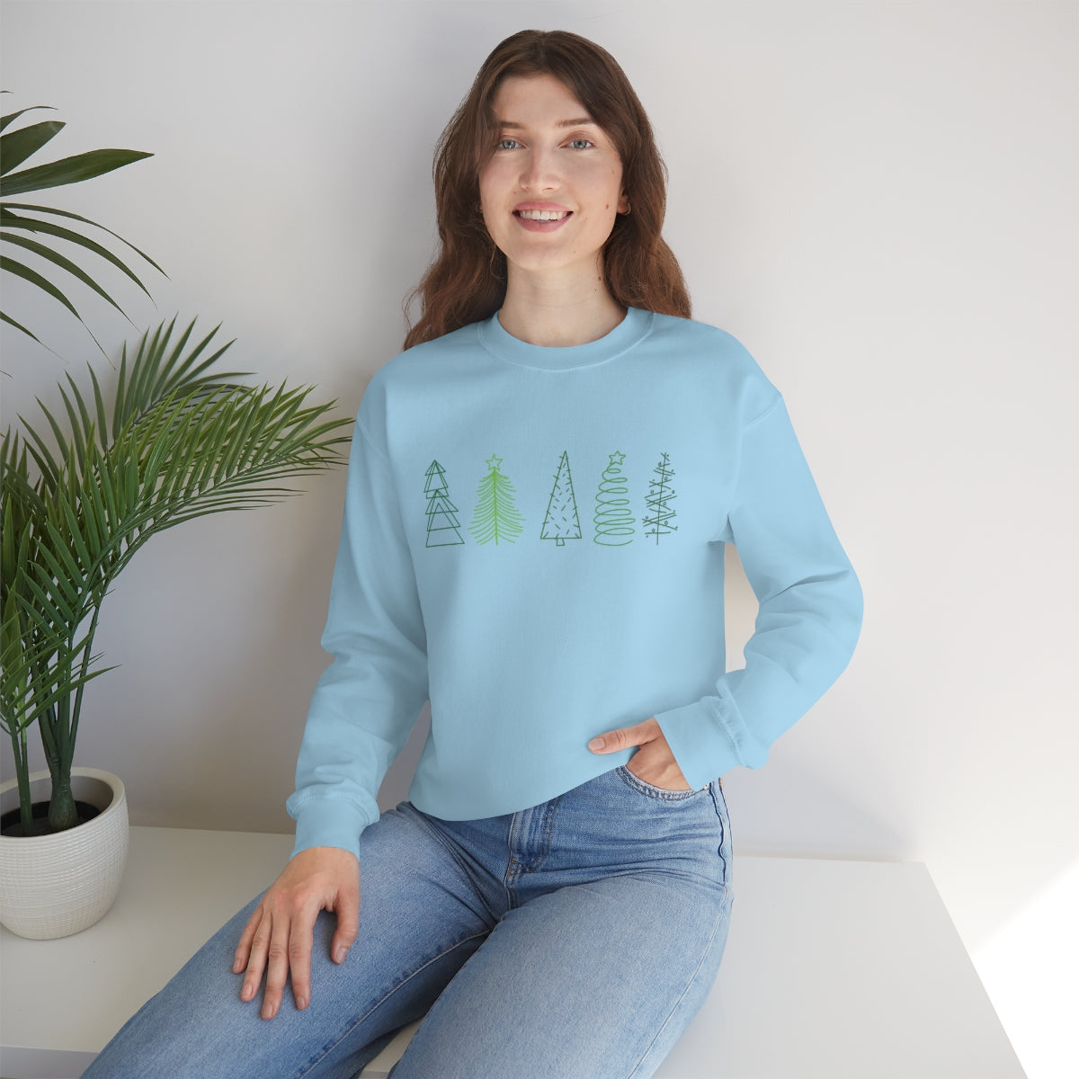 Festive Trees Crewneck