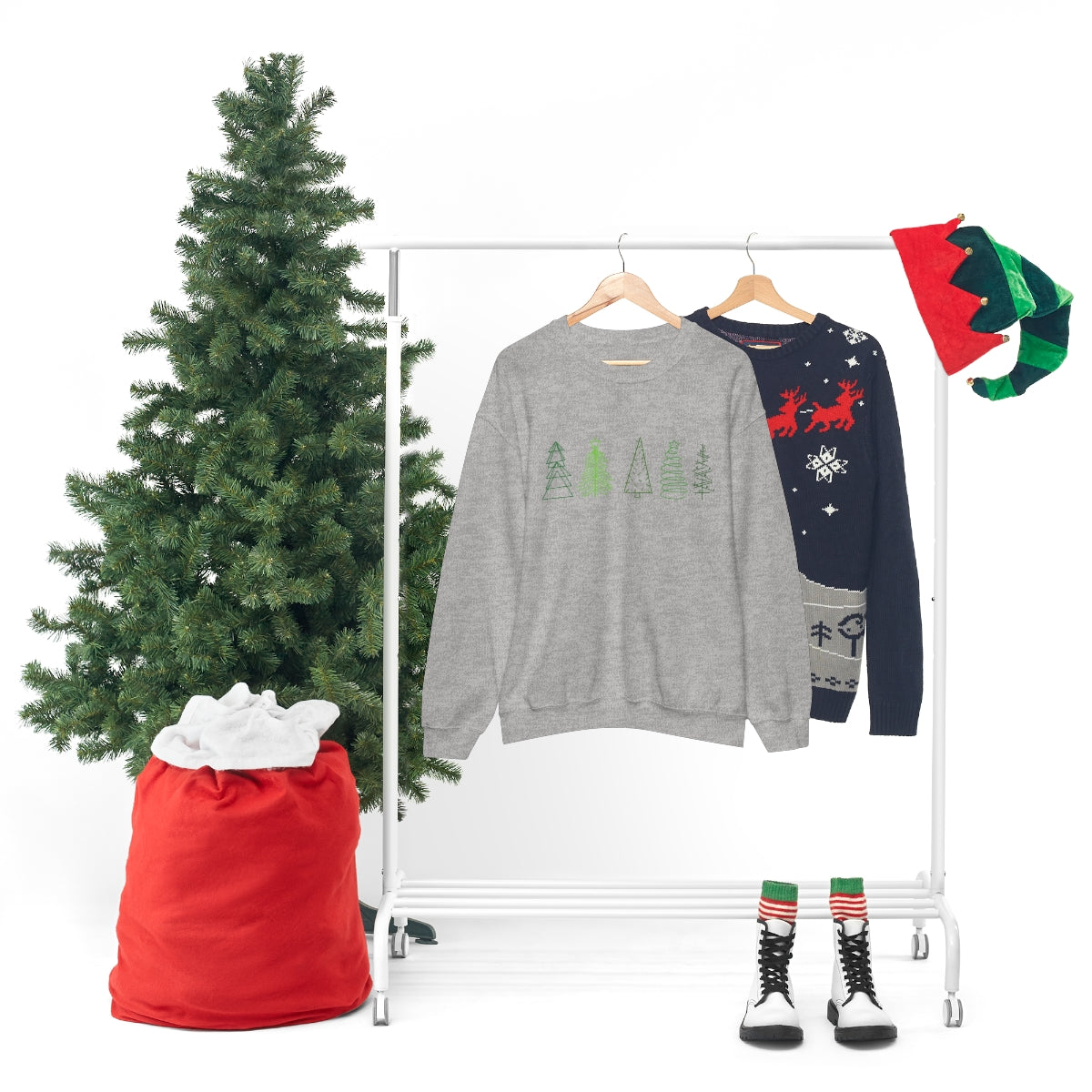 Festive Trees Crewneck