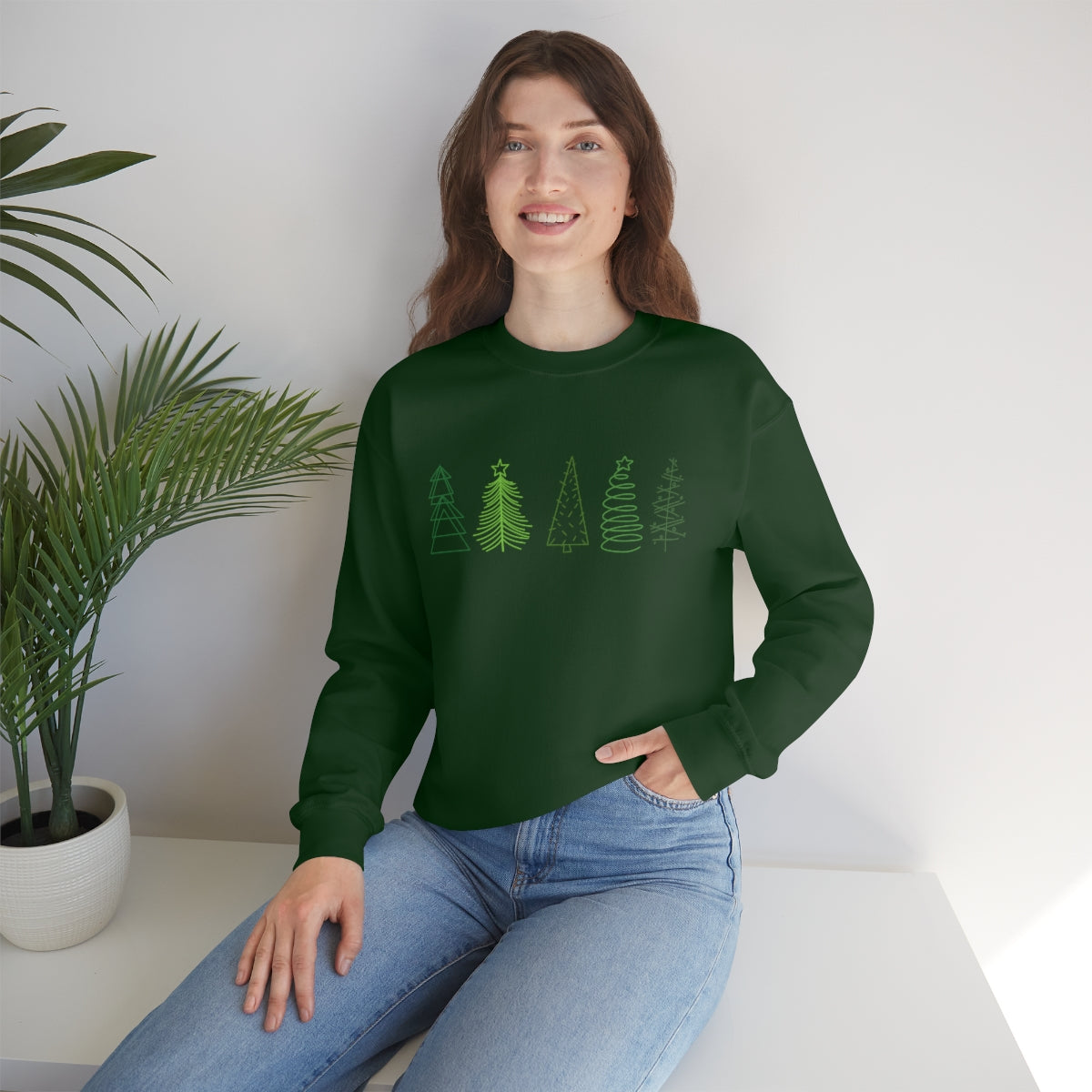 Festive Trees Crewneck