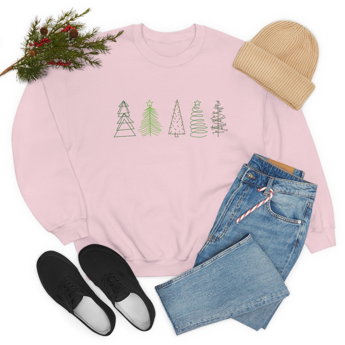 Festive Trees Crewneck