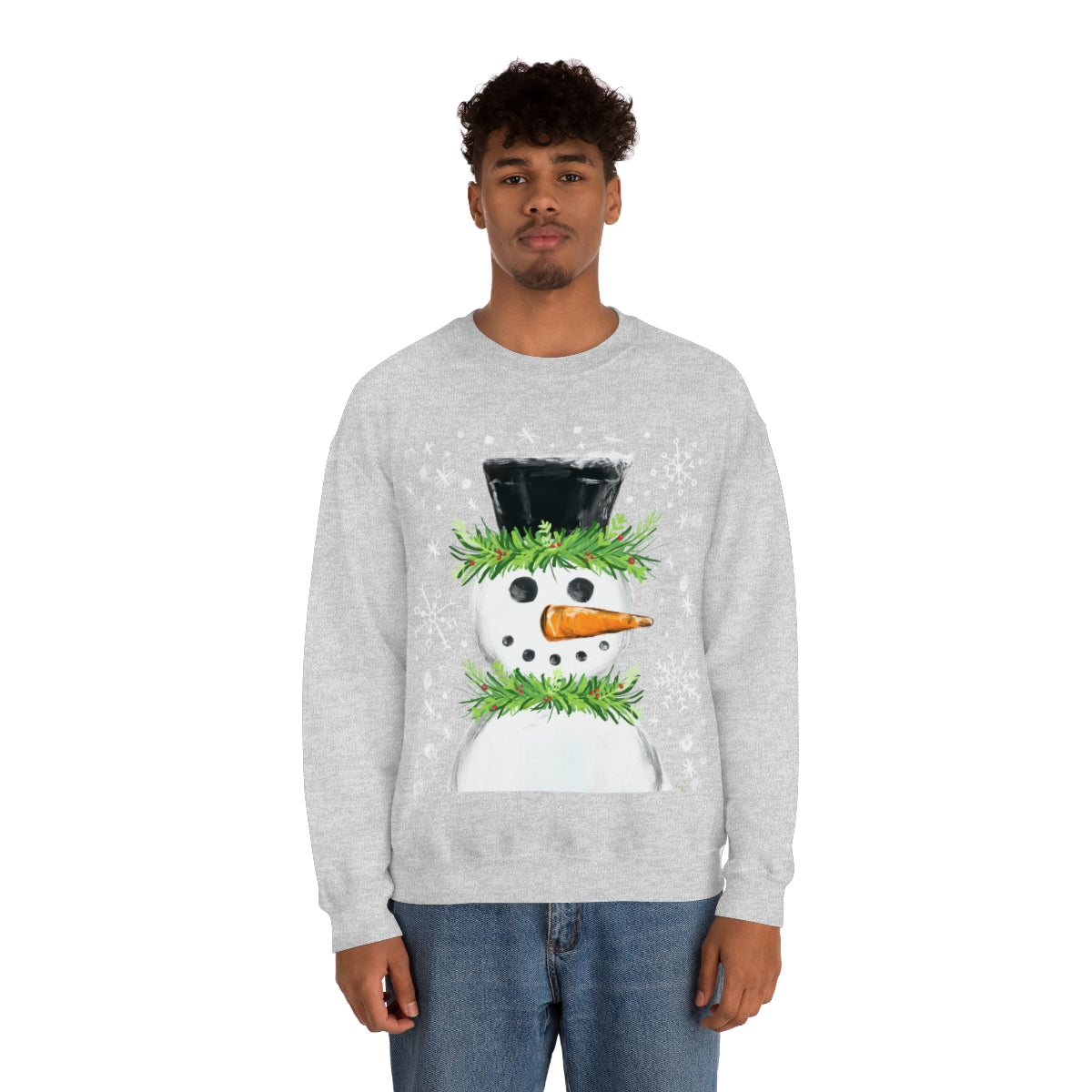 Festive snowman crewneck