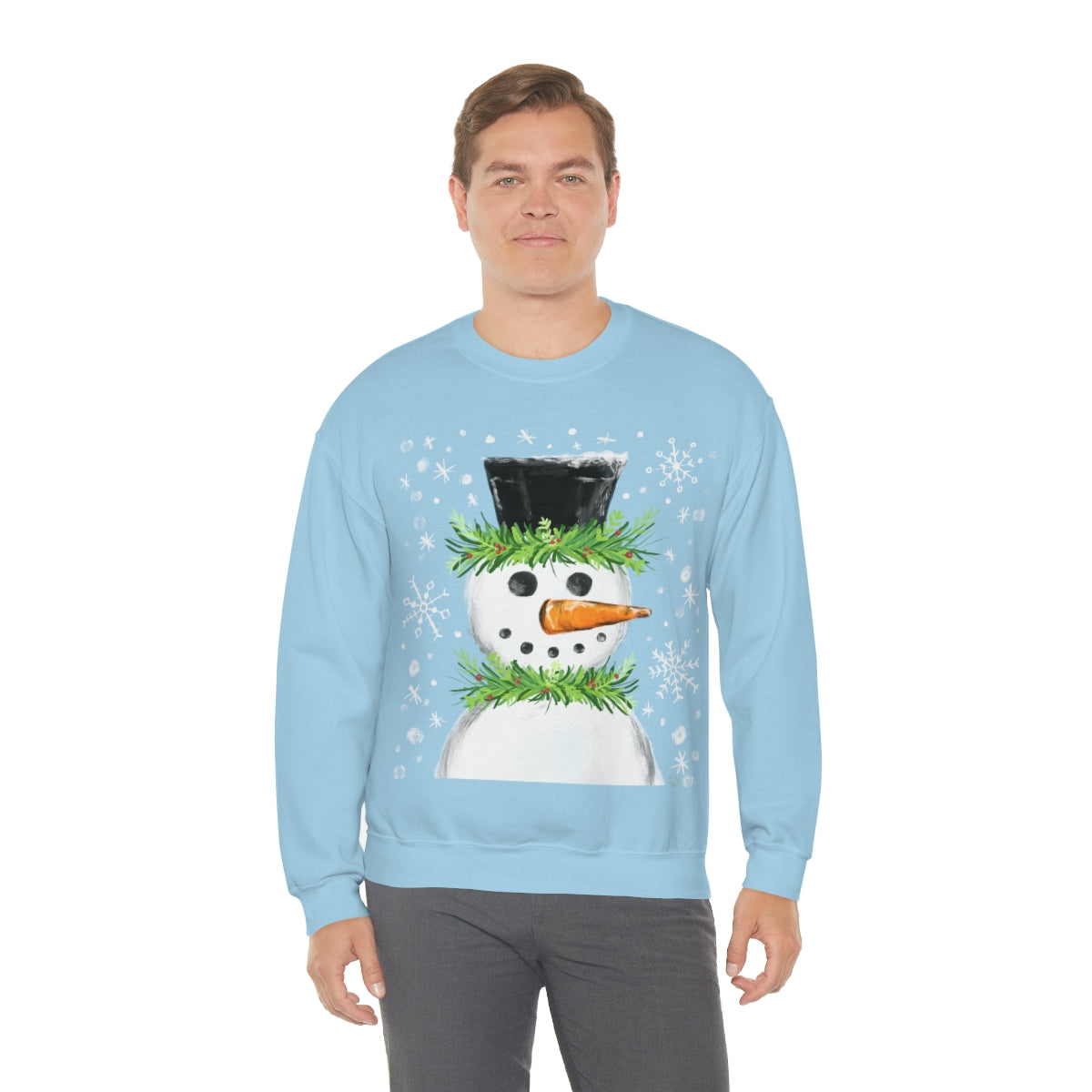 Festive snowman crewneck