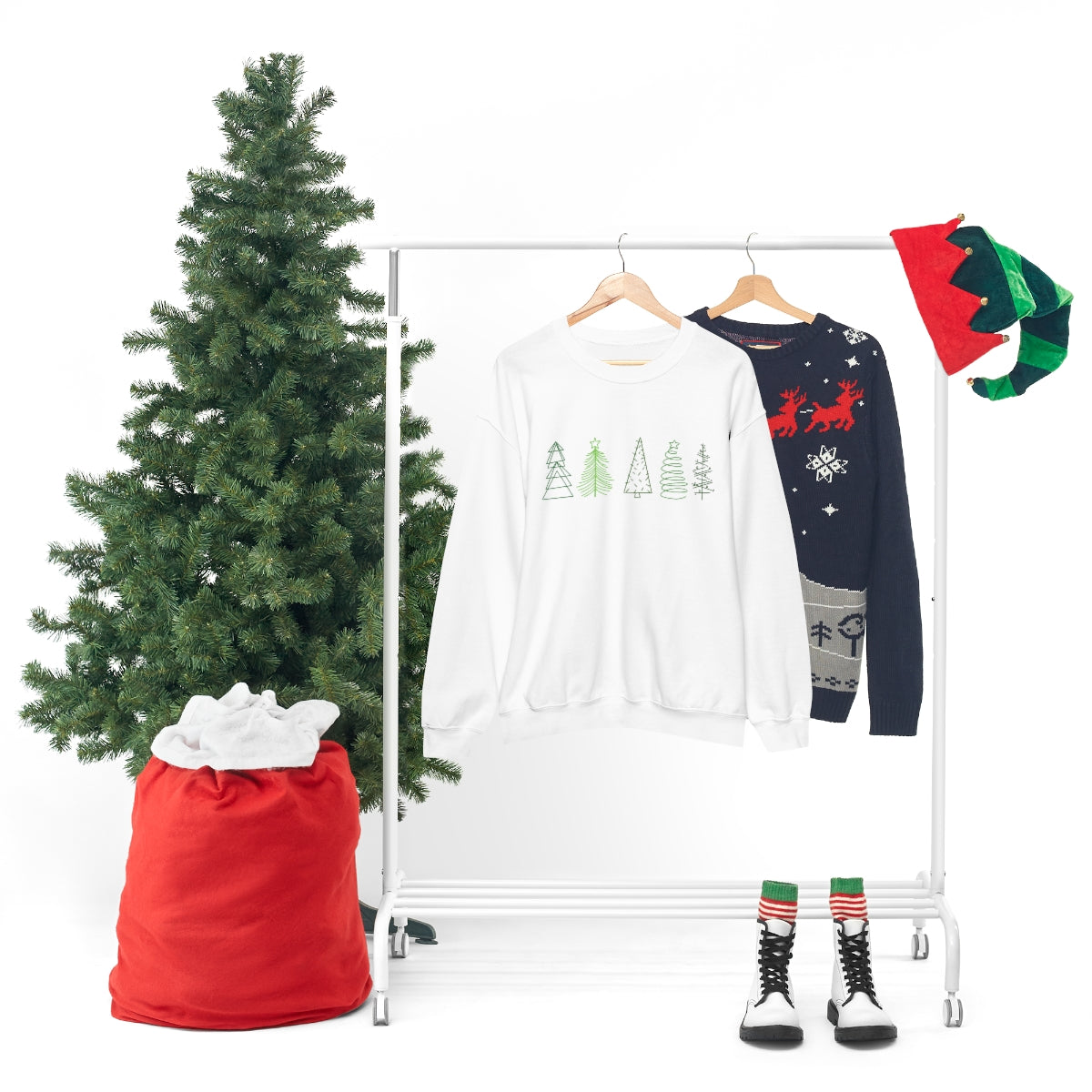 Festive Trees Crewneck