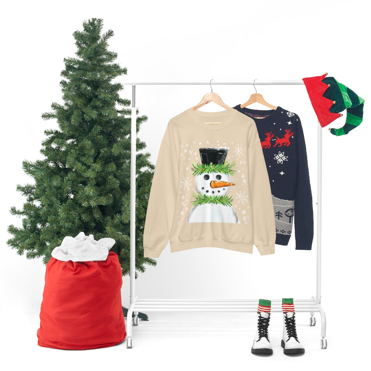 Festive snowman crewneck