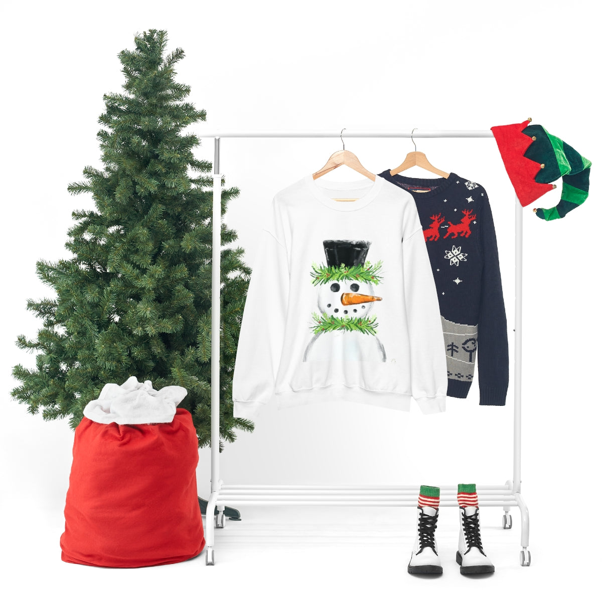Festive snowman crewneck