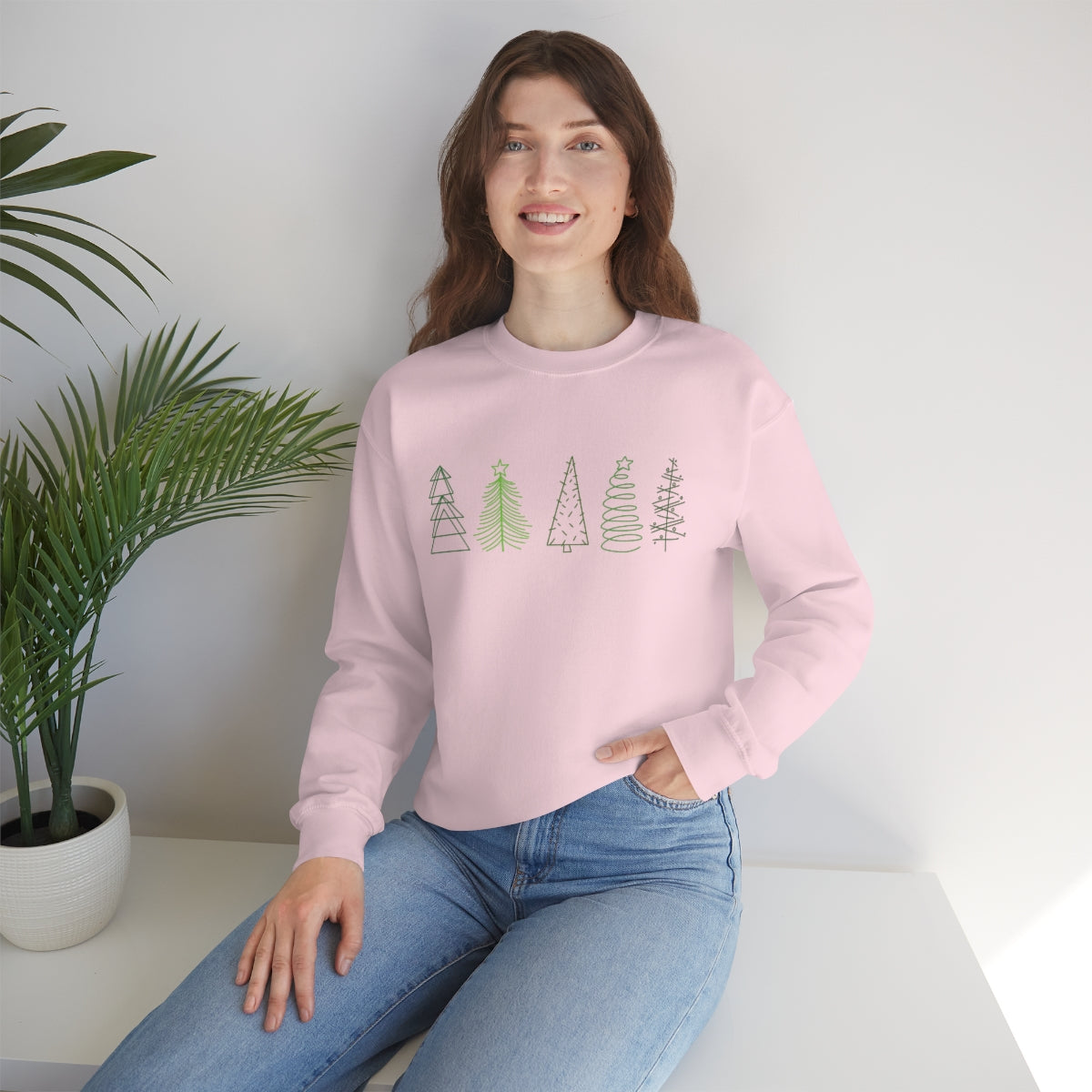 Festive Trees Crewneck
