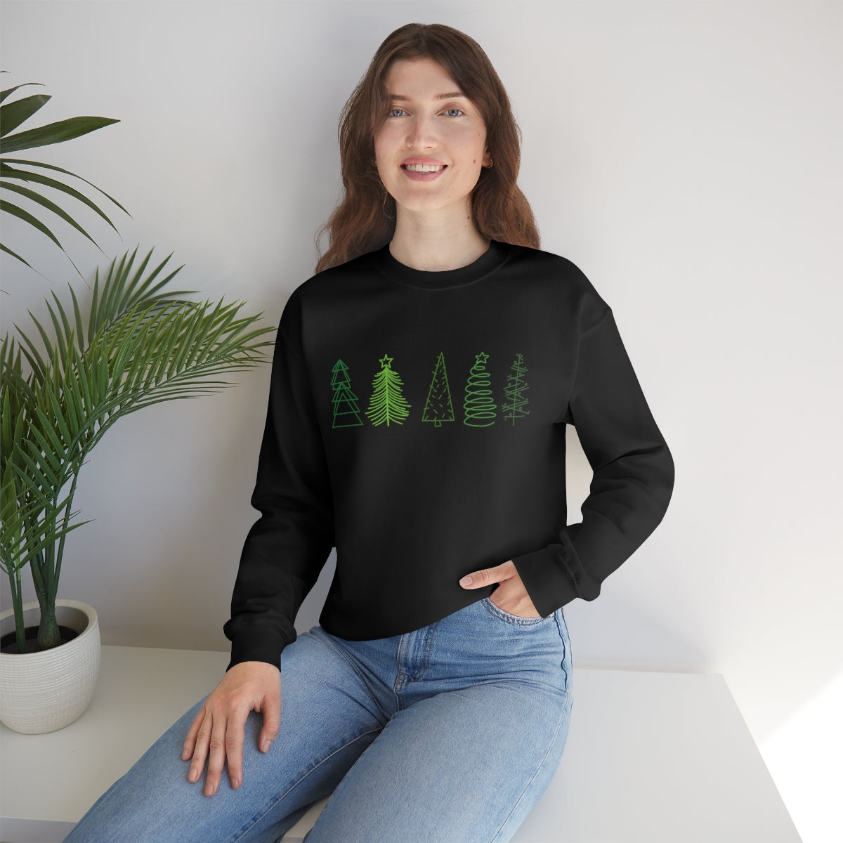 Festive Trees Crewneck